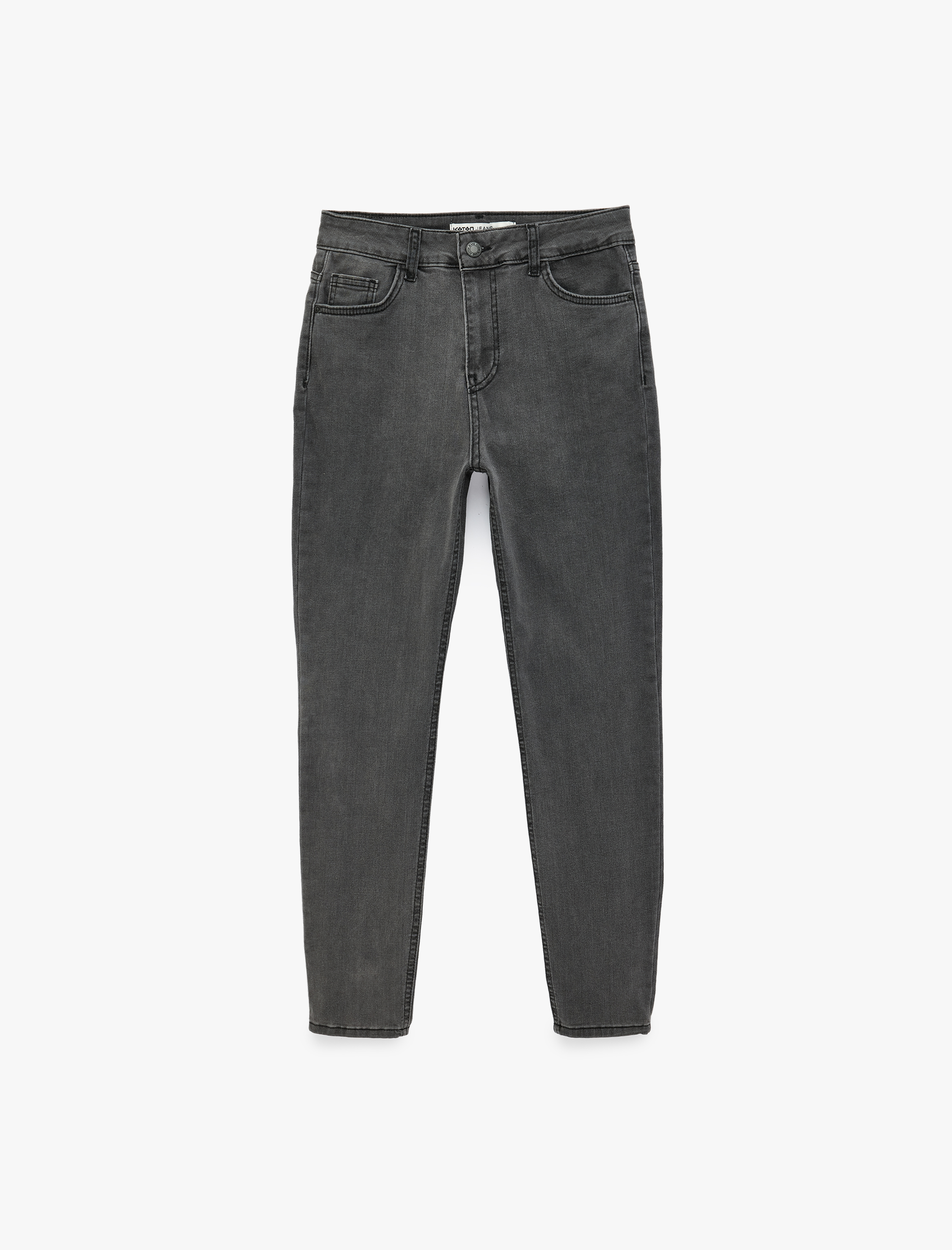   Pamuklu Normal Bel Dar Paça Cepli Skinny Push Up Denim Pantolon - Skinny Push Up Fit Jean