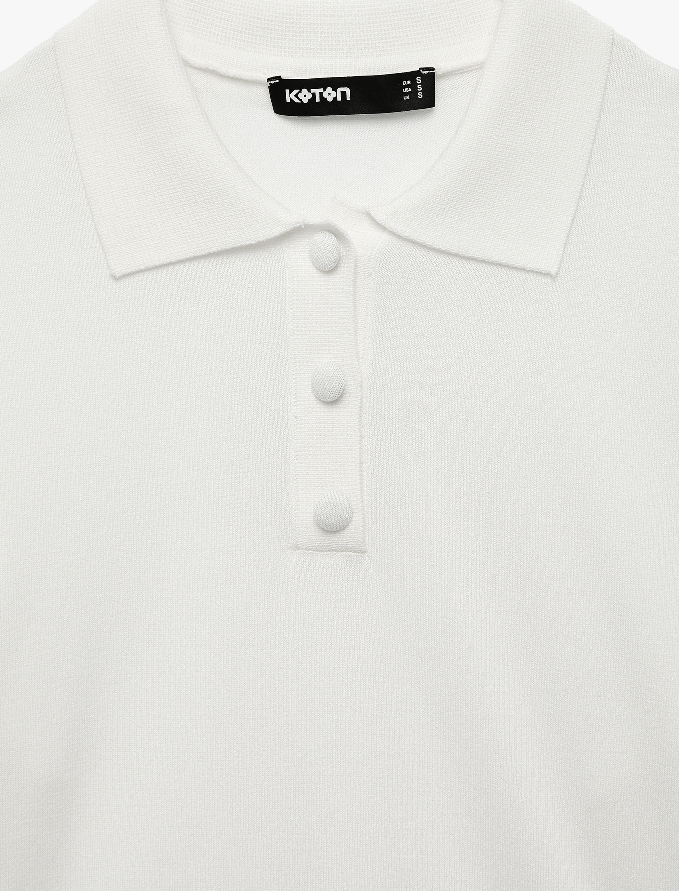   Regular Fit Uzun Kollu Yarım Düğmeli Polo Yaka Triko Kazak