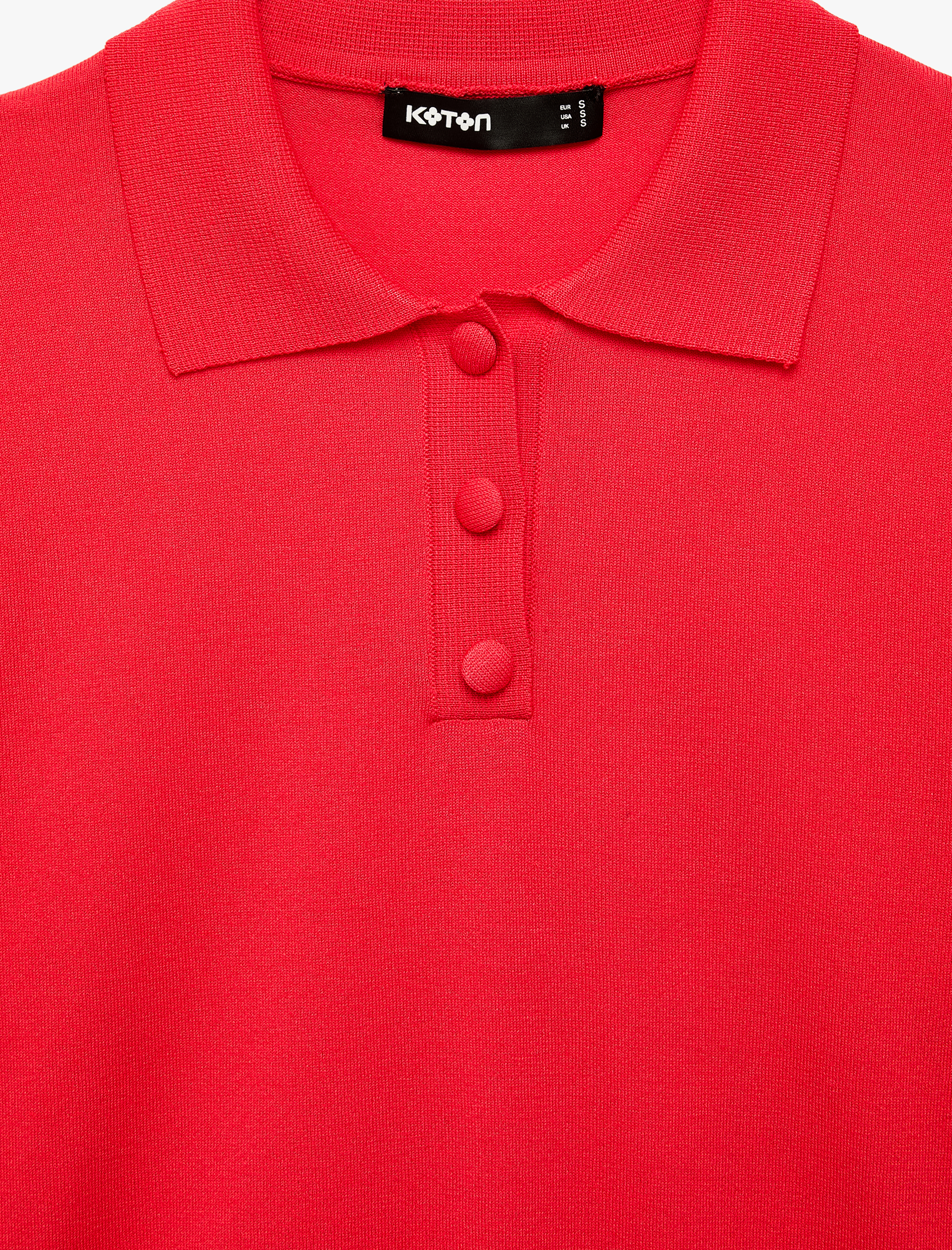   Regular Fit Uzun Kollu Yarım Düğmeli Polo Yaka Triko Kazak