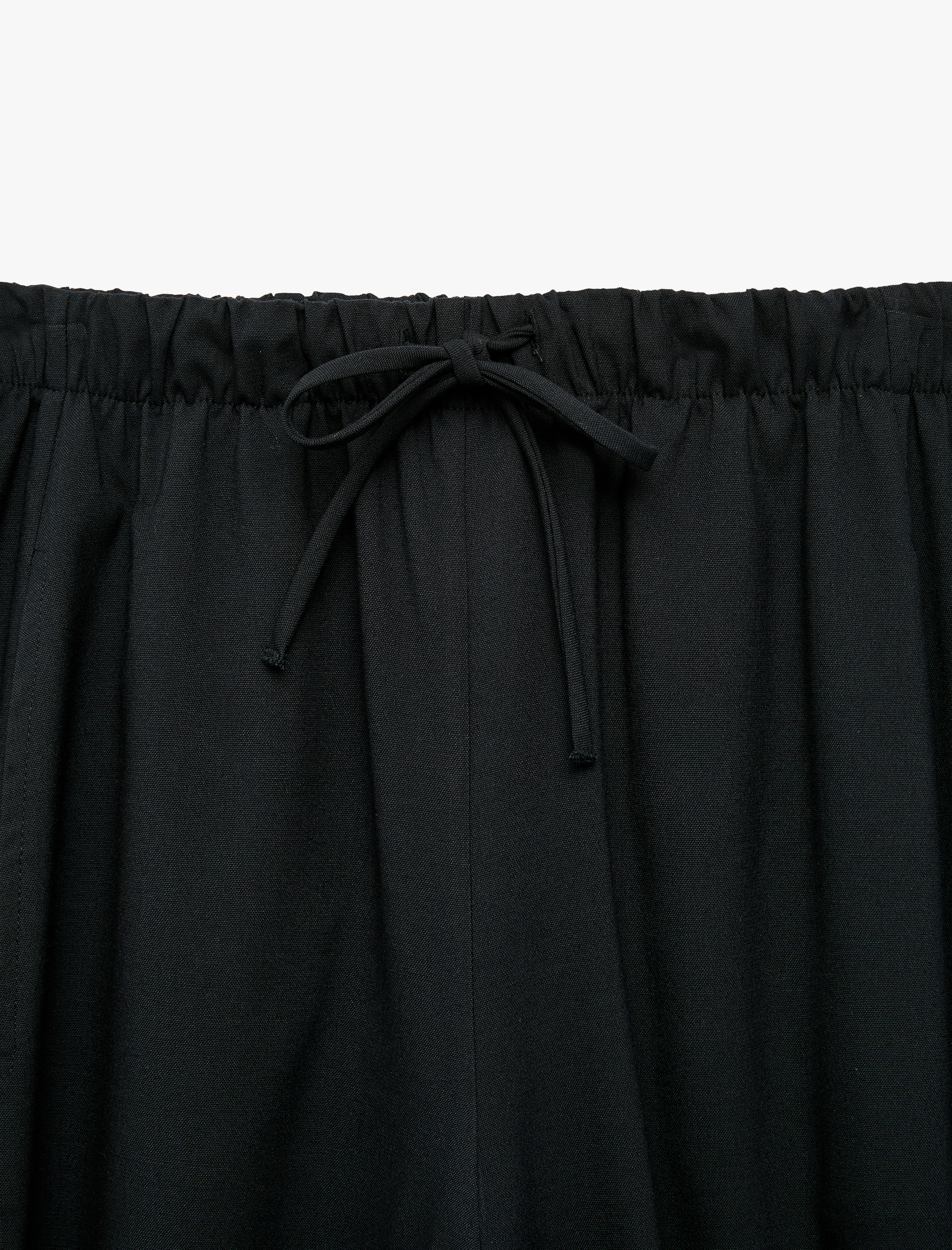   Beli Bağlamalı Lastikli Yan Cepli Balon Pantolon