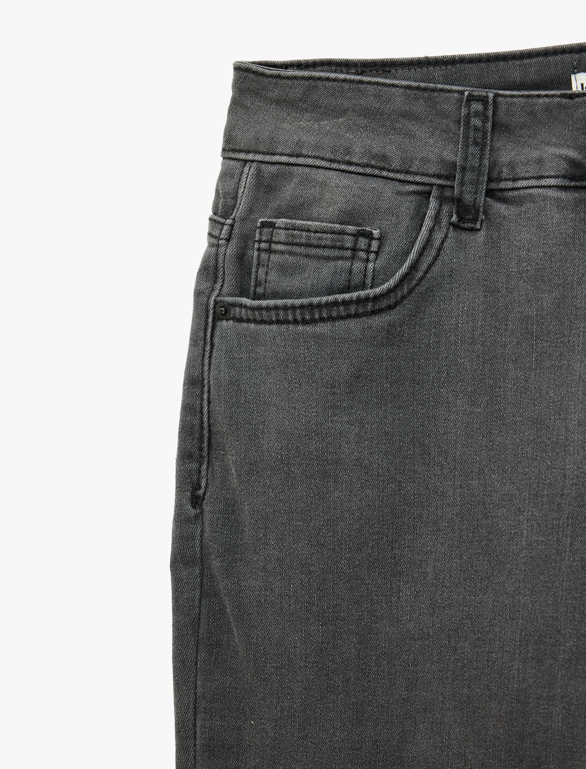  Pamuklu Normal Bel Dar Paça Cepli Skinny Push Up Denim Pantolon - Skinny Push Up Fit Jean