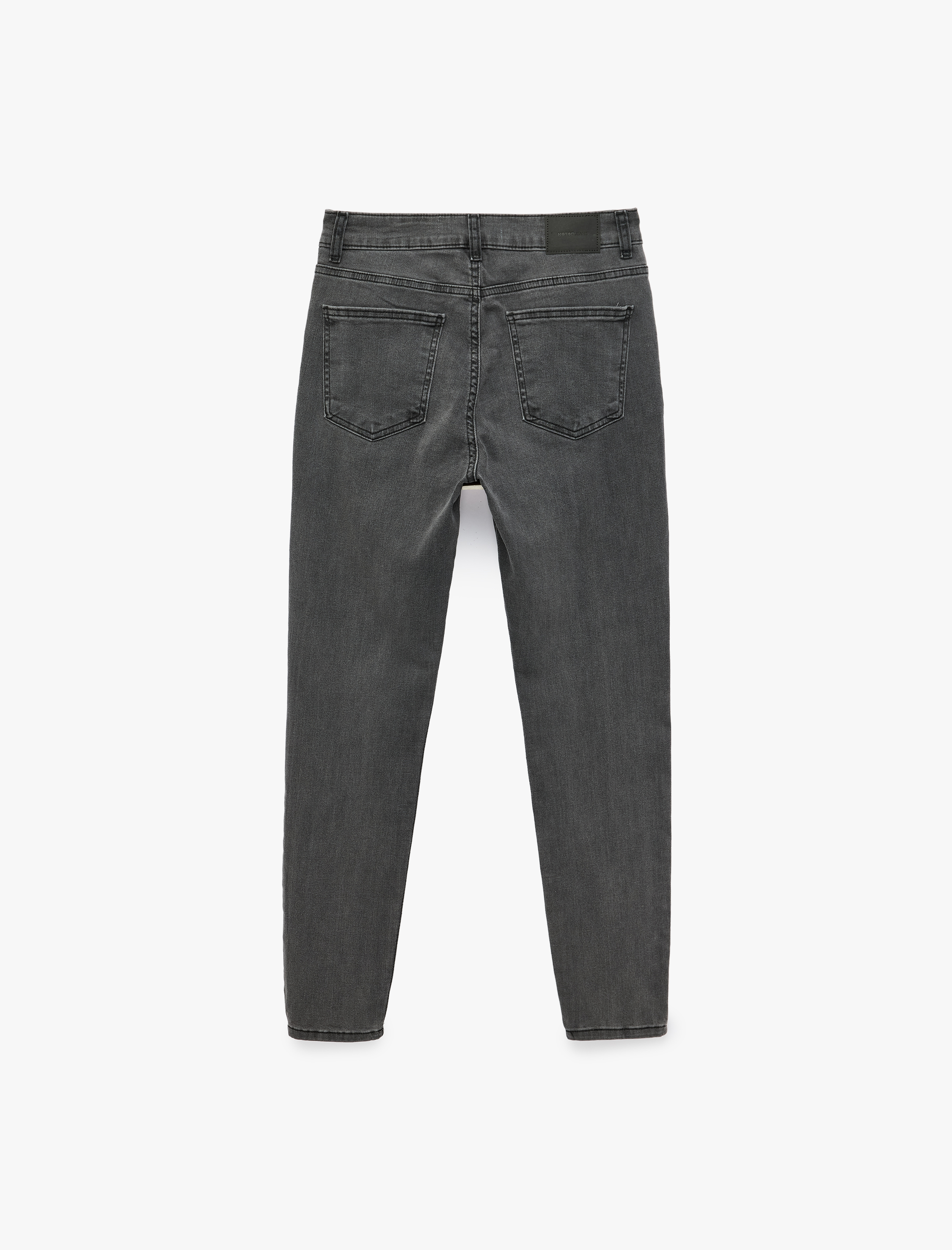   Pamuklu Normal Bel Dar Paça Cepli Skinny Push Up Denim Pantolon - Skinny Push Up Fit Jean