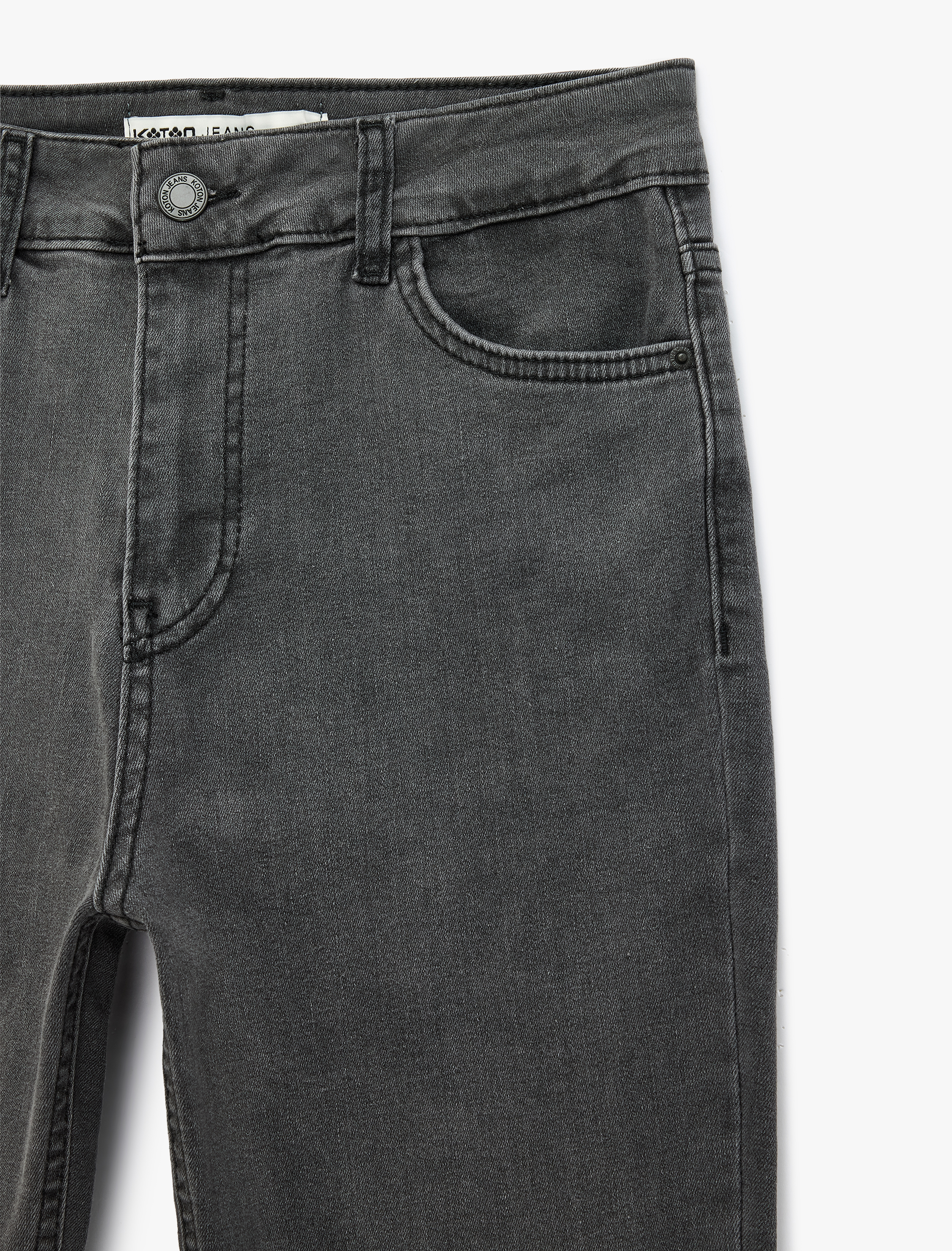   Pamuklu Normal Bel Dar Paça Cepli Skinny Push Up Denim Pantolon - Skinny Push Up Fit Jean