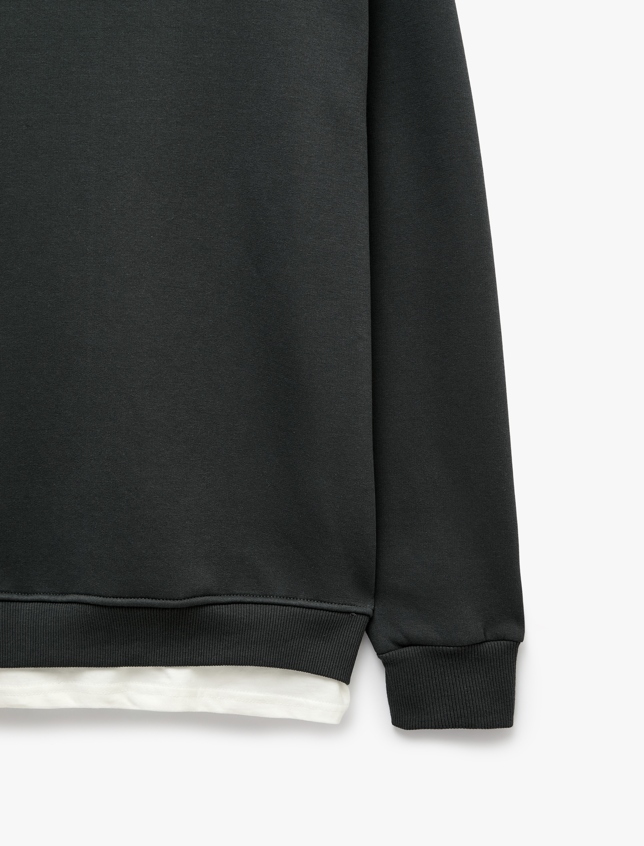   Şardonlu Regular Fit Bisiklet Yaka Uzun Kollu Sweatshirt