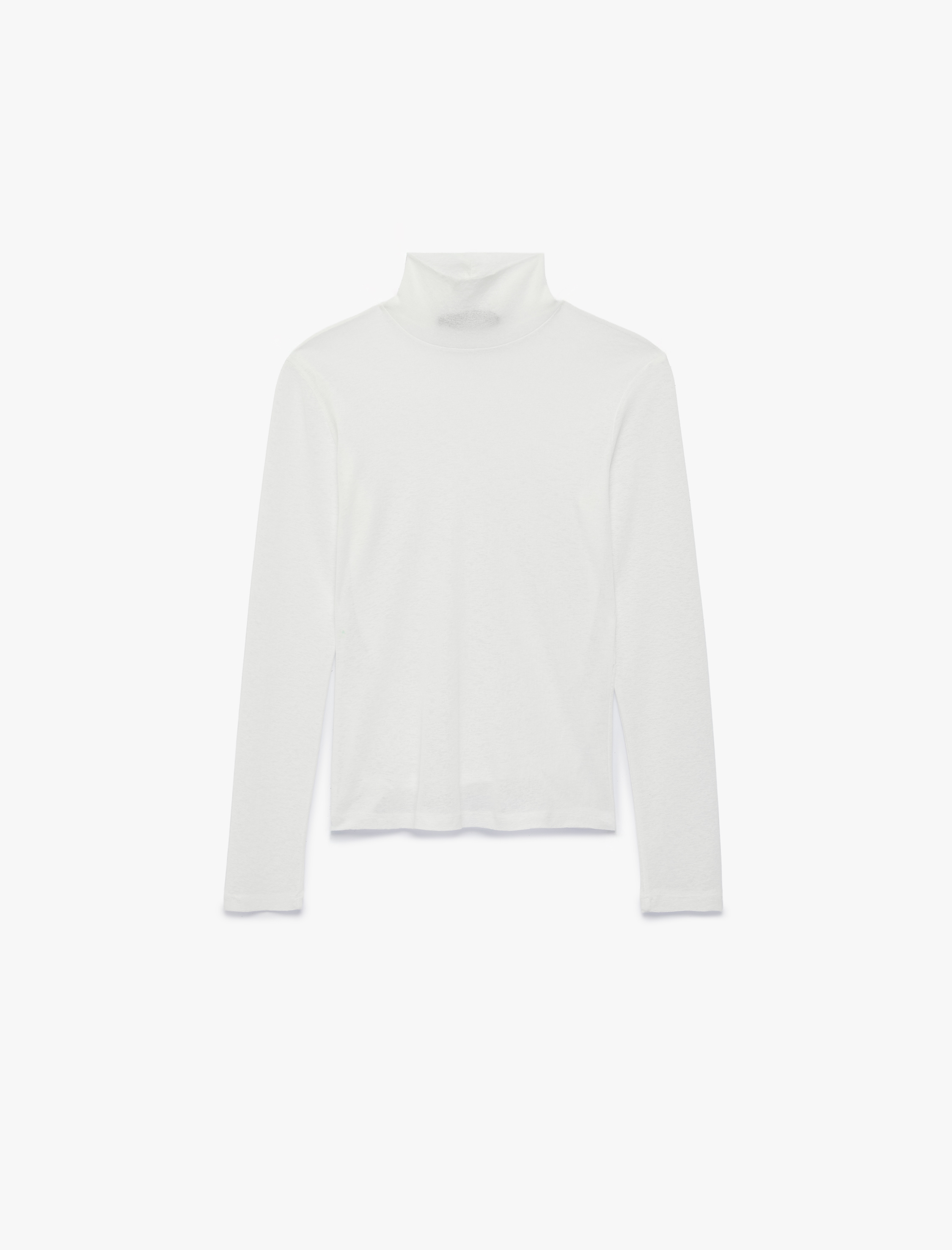  Slim Fit Dik Yaka Uzun Kollu Tişört