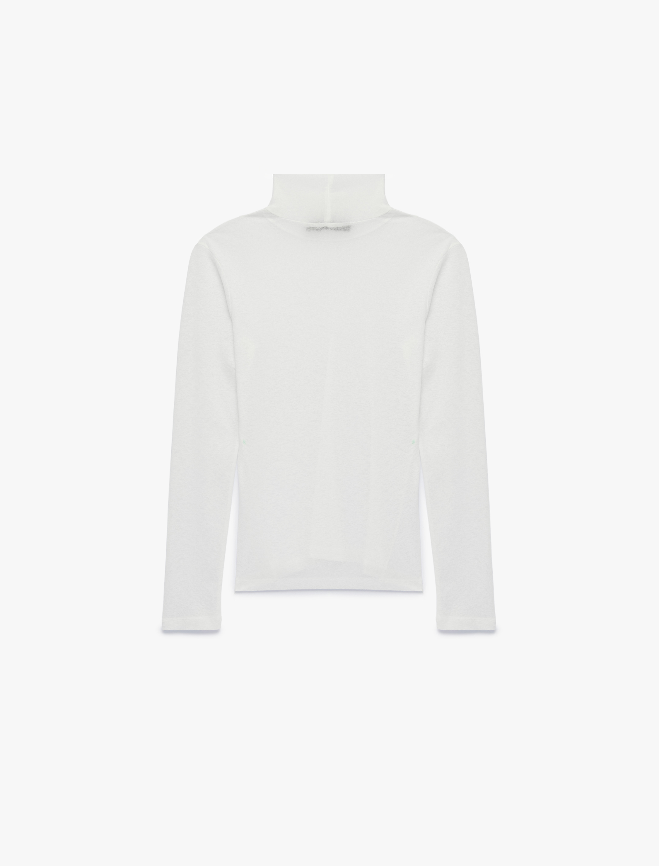   Slim Fit Dik Yaka Uzun Kollu Tişört