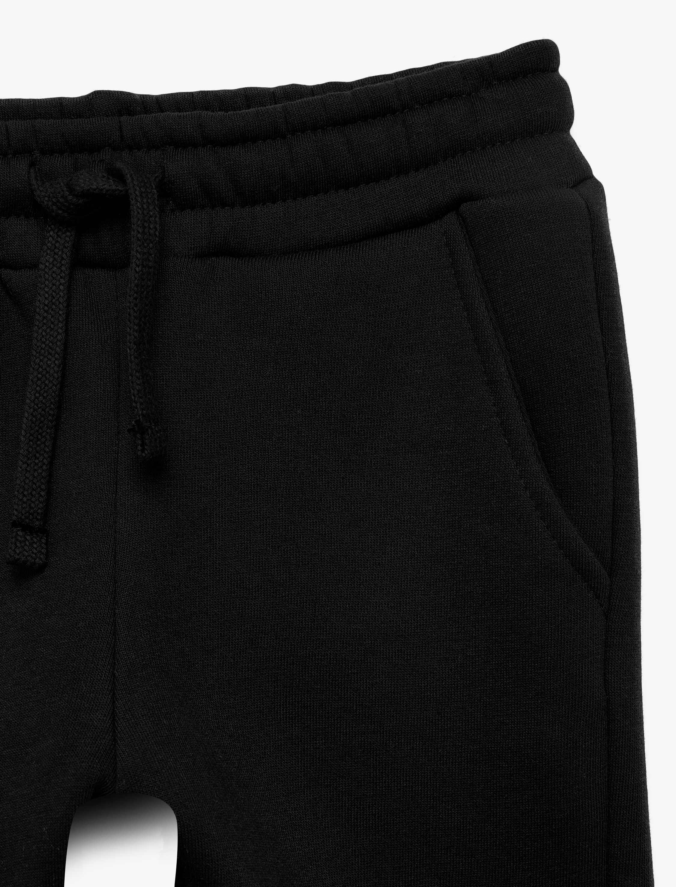  Erkek Çocuk Cep Detaylı Beli Lastikli Pamuklu Şardonlu Jogger Eşofman Altı