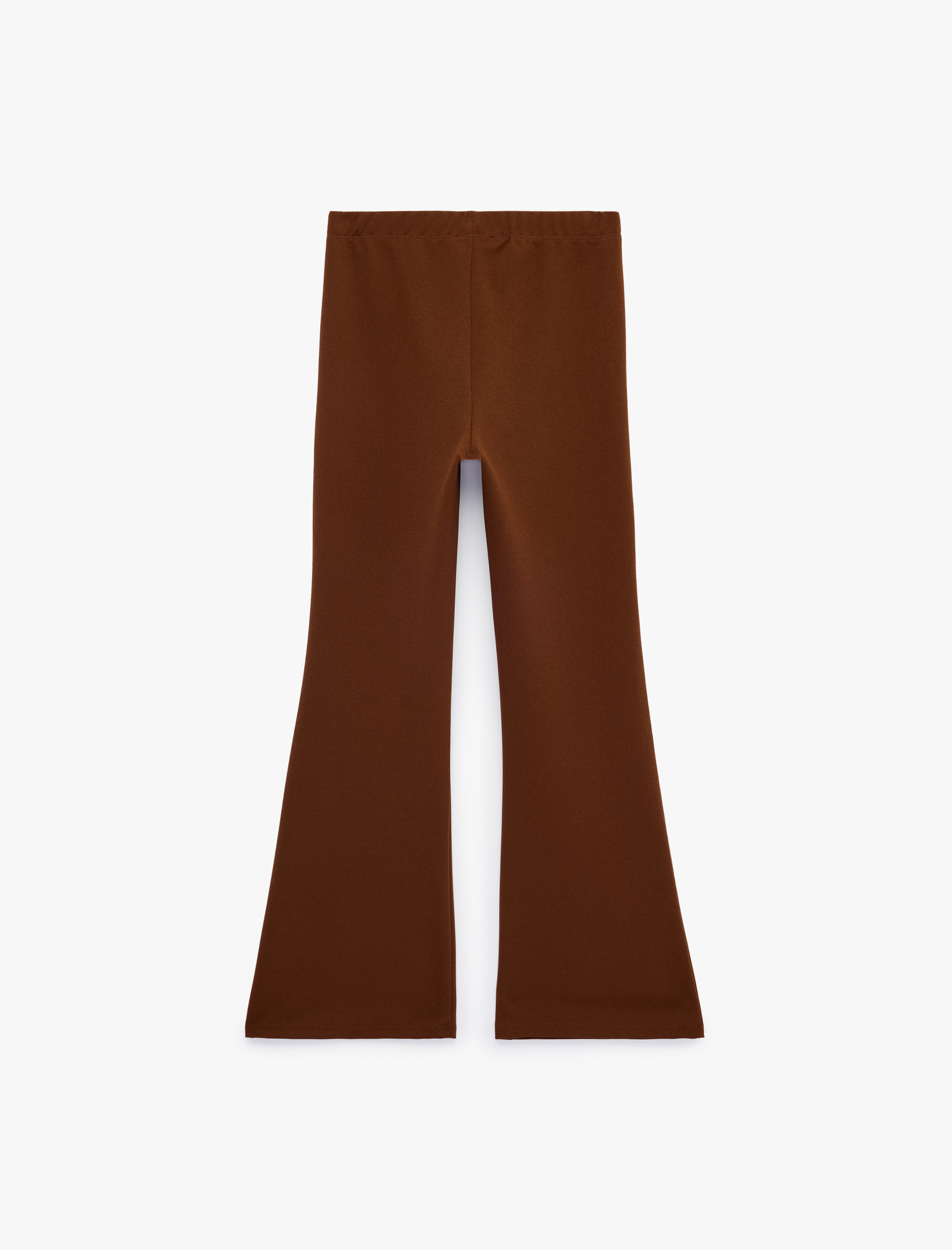  Kız Çocuk Yırtmaç Detaylı Slim Fit İspanyol Paça Tayt