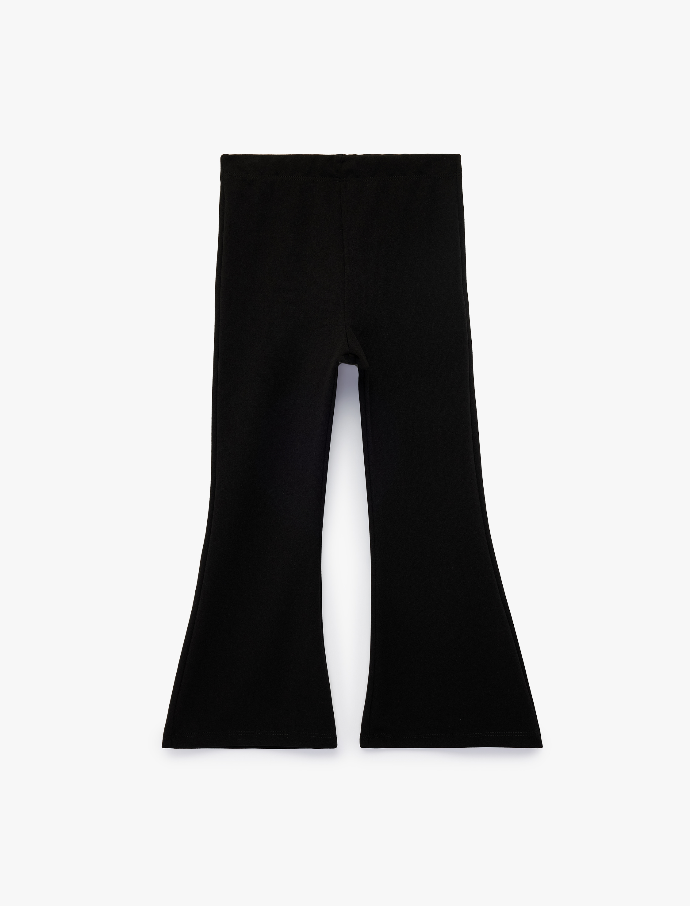  Kız Çocuk Yırtmaç Detaylı Slim Fit İspanyol Paça Tayt