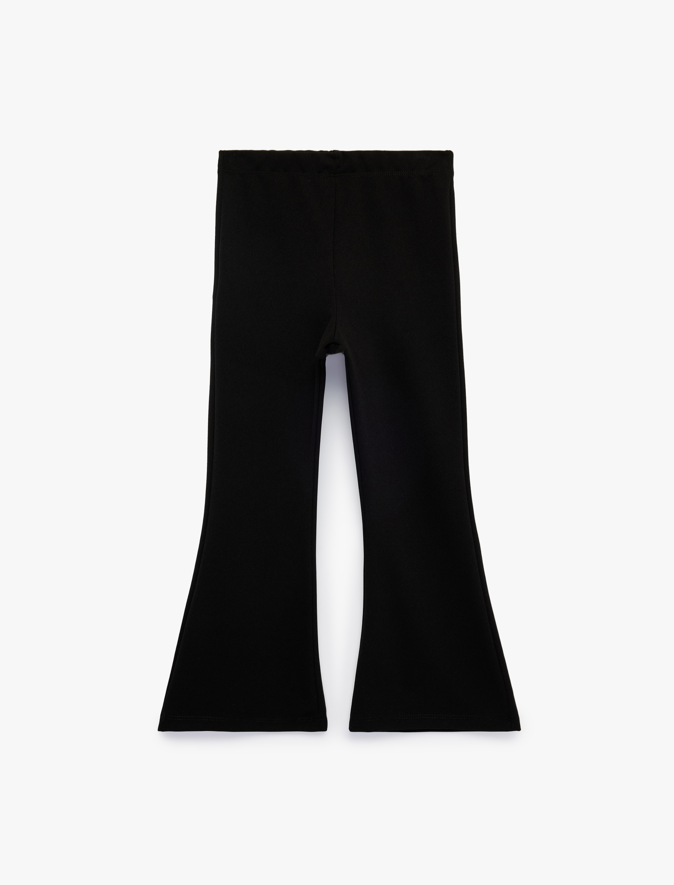  Kız Çocuk Yırtmaç Detaylı Slim Fit İspanyol Paça Tayt