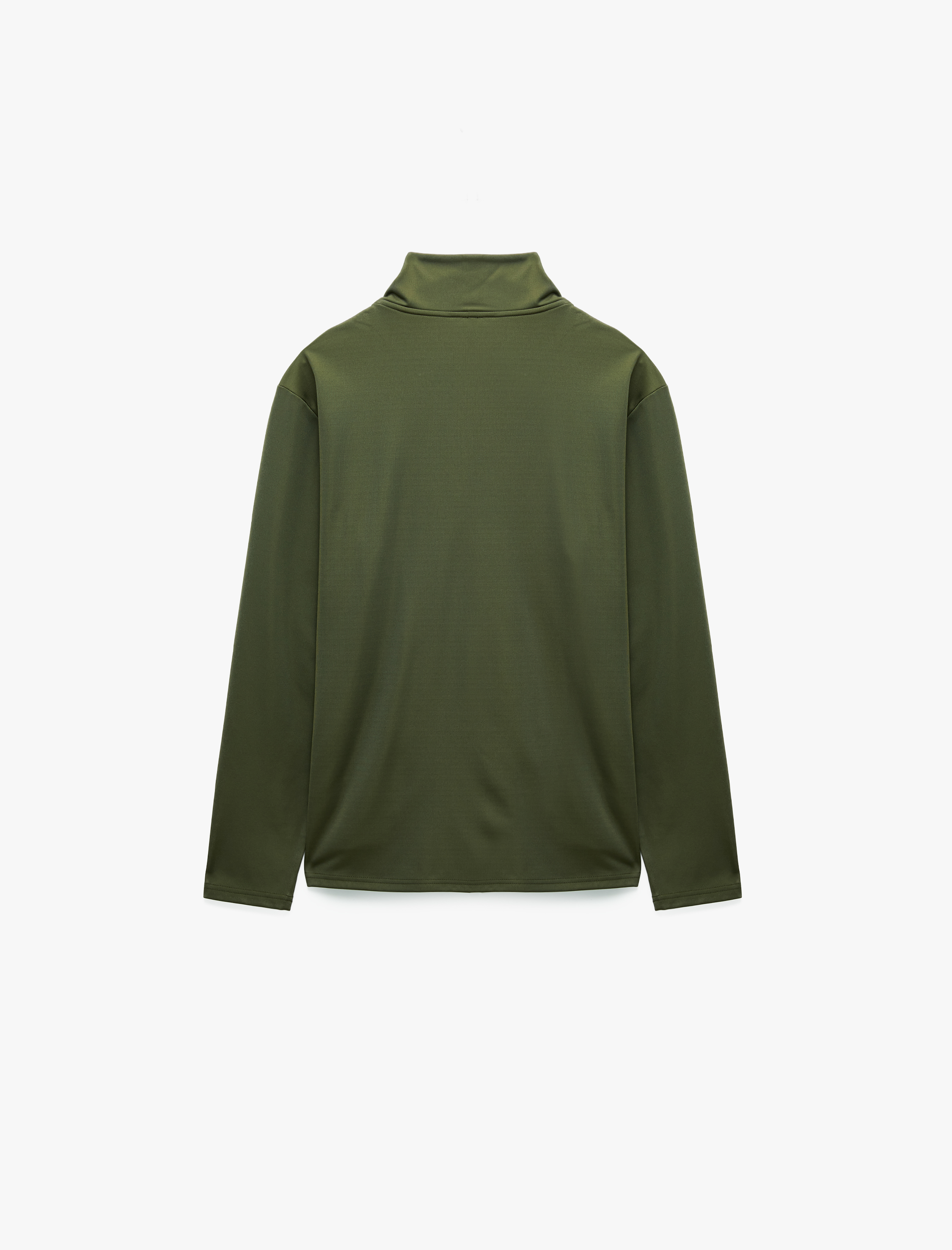   Regular Fit Uzun Kollu Dik Yaka Yarım Fermuarlı Spor Sweatshirt