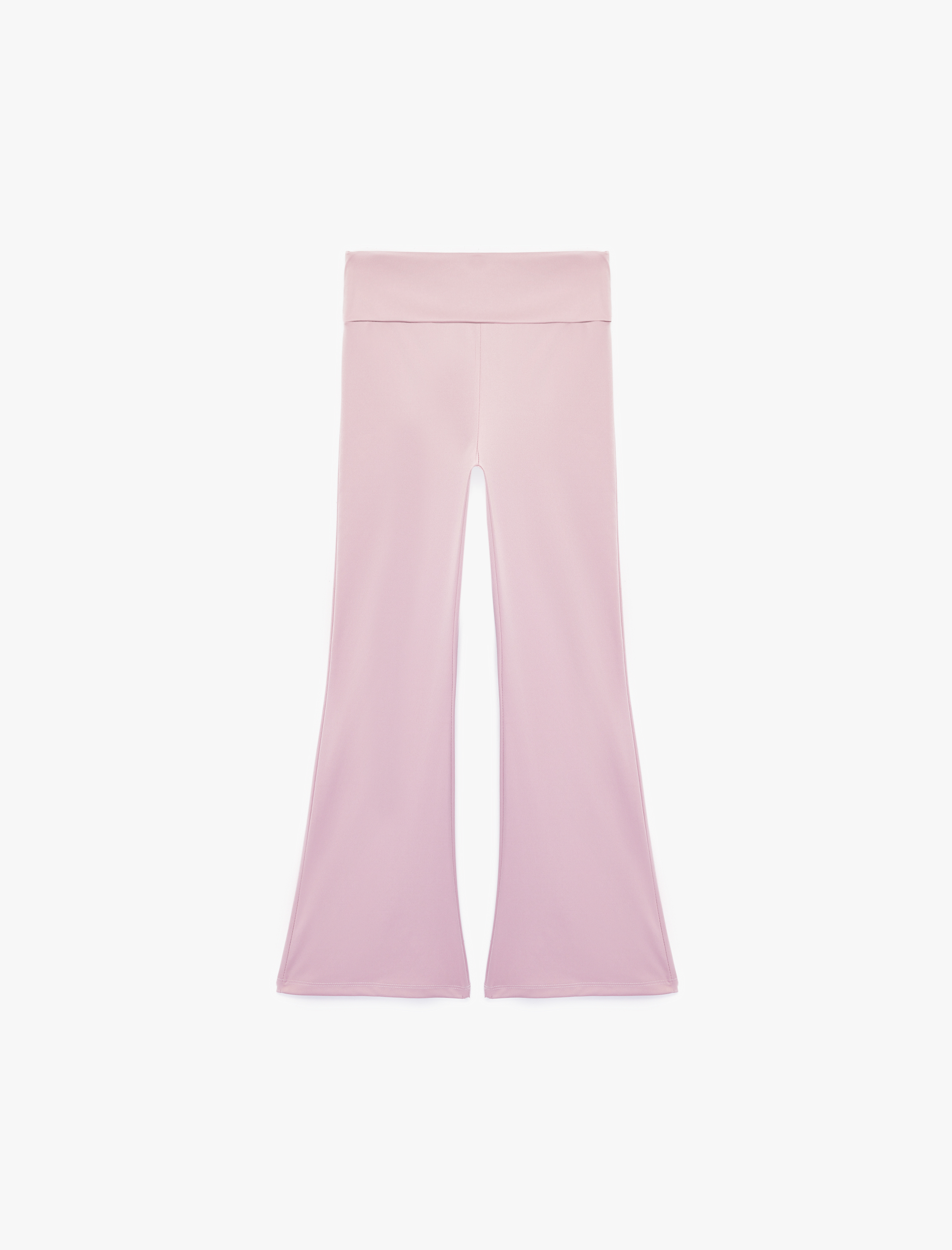  Kız Çocuk Beli Lastikli Slim Fit İspanyol Paça Tayt