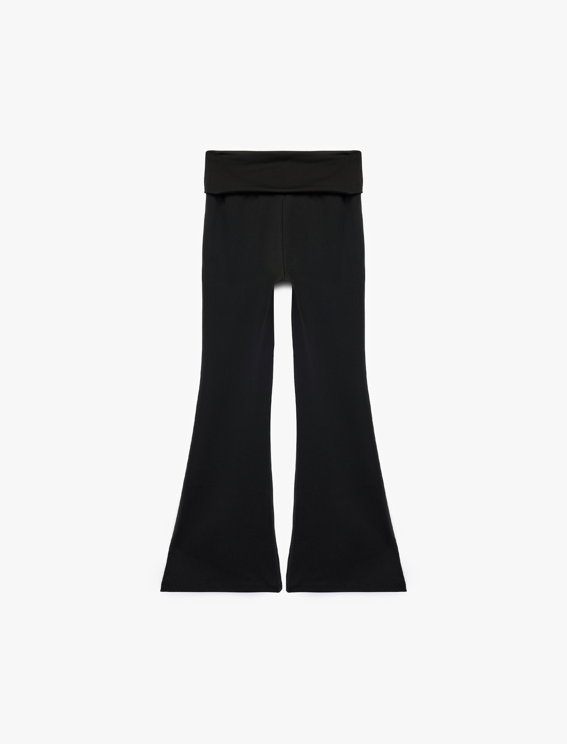  Kız Çocuk Beli Lastikli Slim Fit İspanyol Paça Tayt