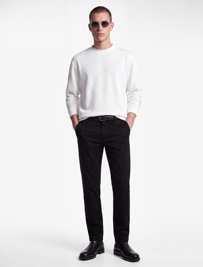  Viskon Karışımlı Cepli Gabardin Slim Fit Kumaş Pantolon