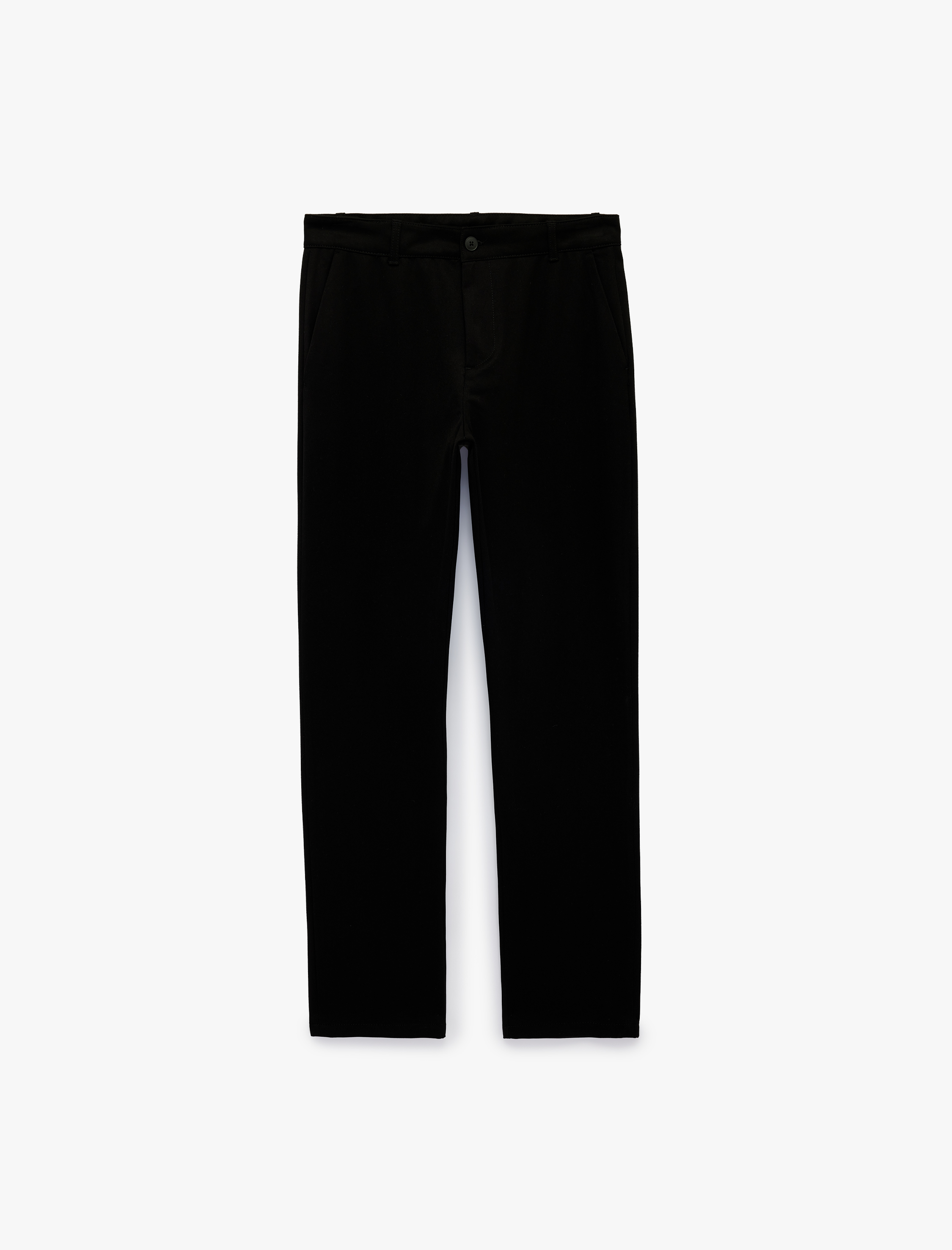   Viskon Karışımlı Cepli Gabardin Slim Fit Kumaş Pantolon