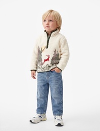 Pamuklu Oversize Denim Pantolon