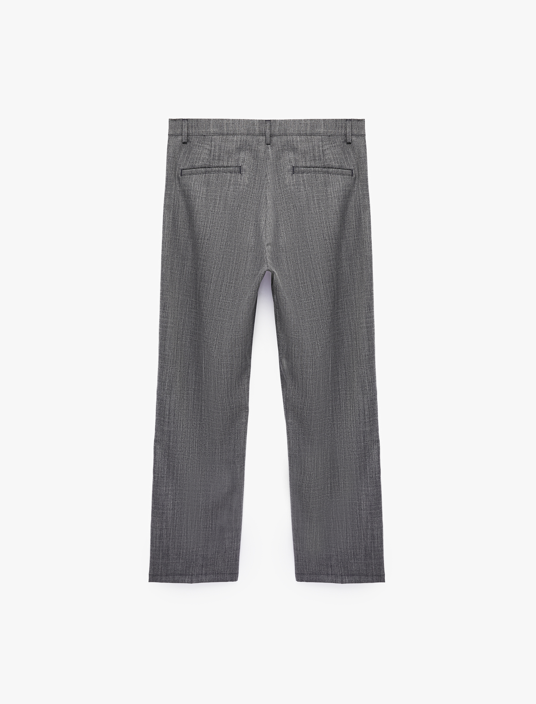   Viskon Karışımlı Cepli Pileli Slim Fit Kumaş Pantolon