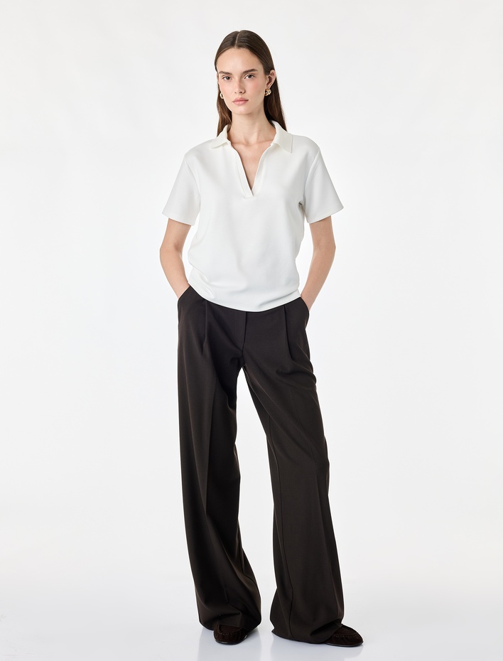  Regular Fit Kısa Kollu Polo Yaka Tişört