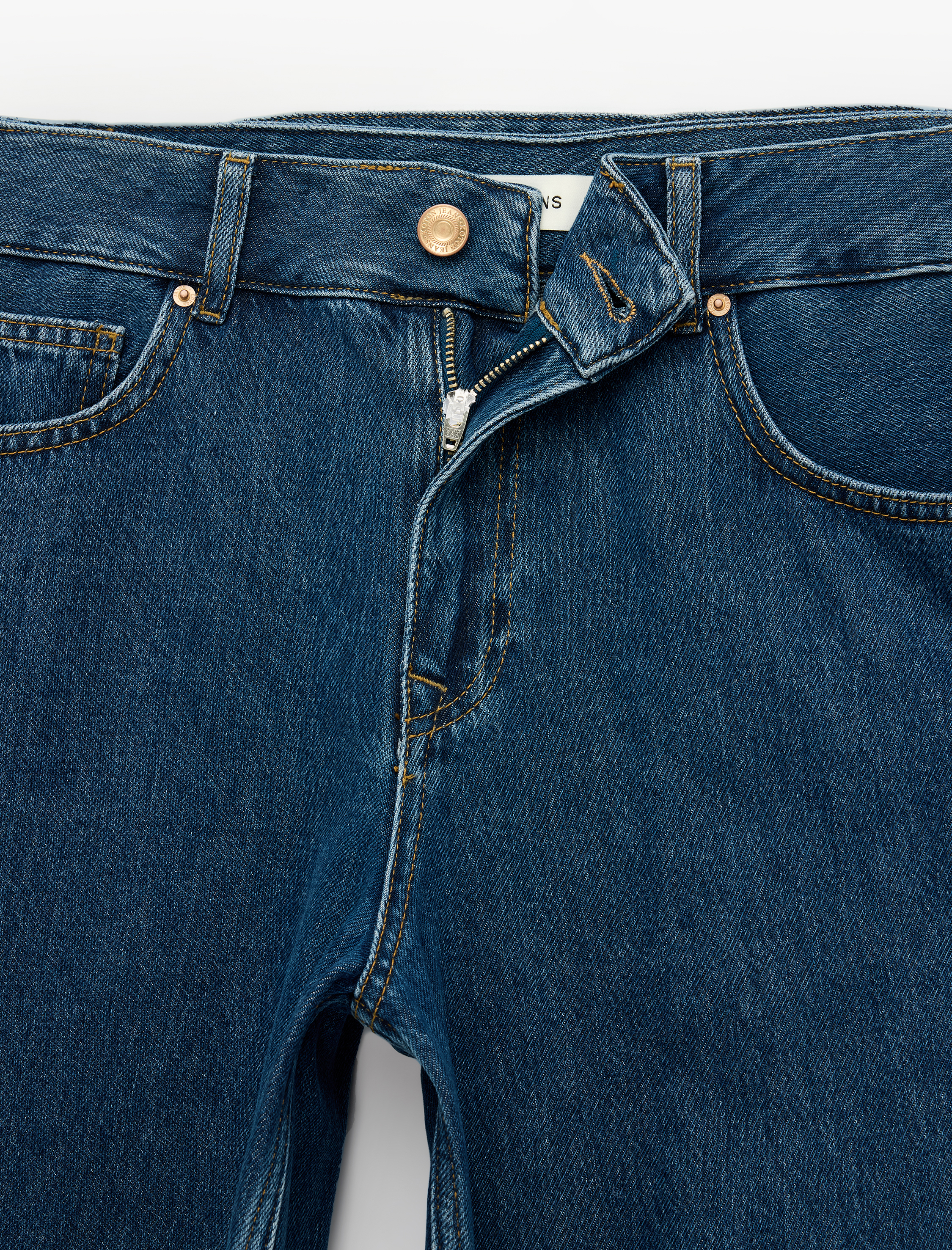   Rahat Kalıp Cepli Düğmeli Stoperli Kısa Paça Denim Harem Pantolon