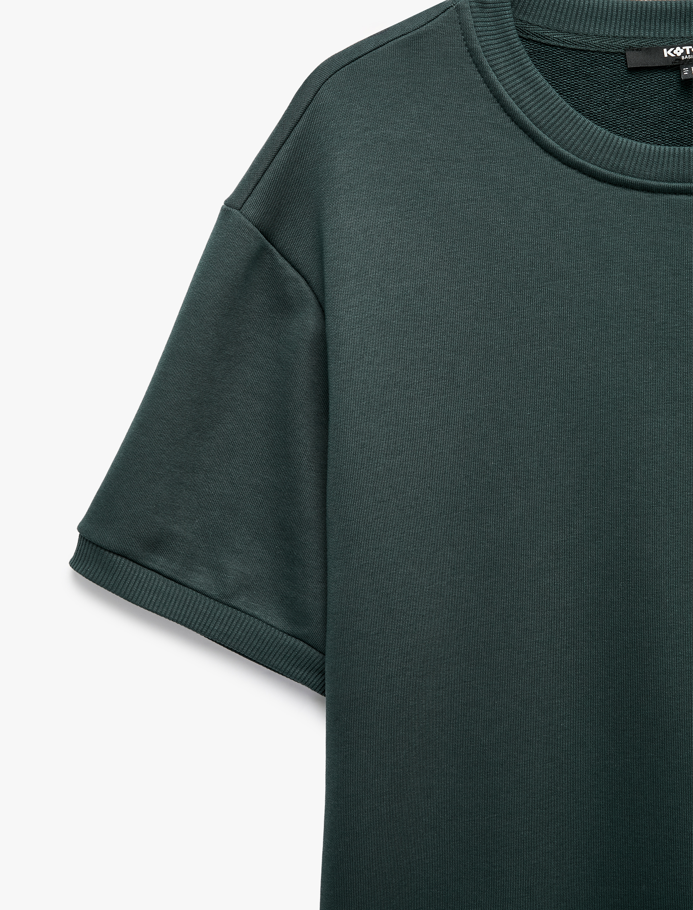   Bisiklet Yaka Kısa Kollu Basic Oversize Tişört