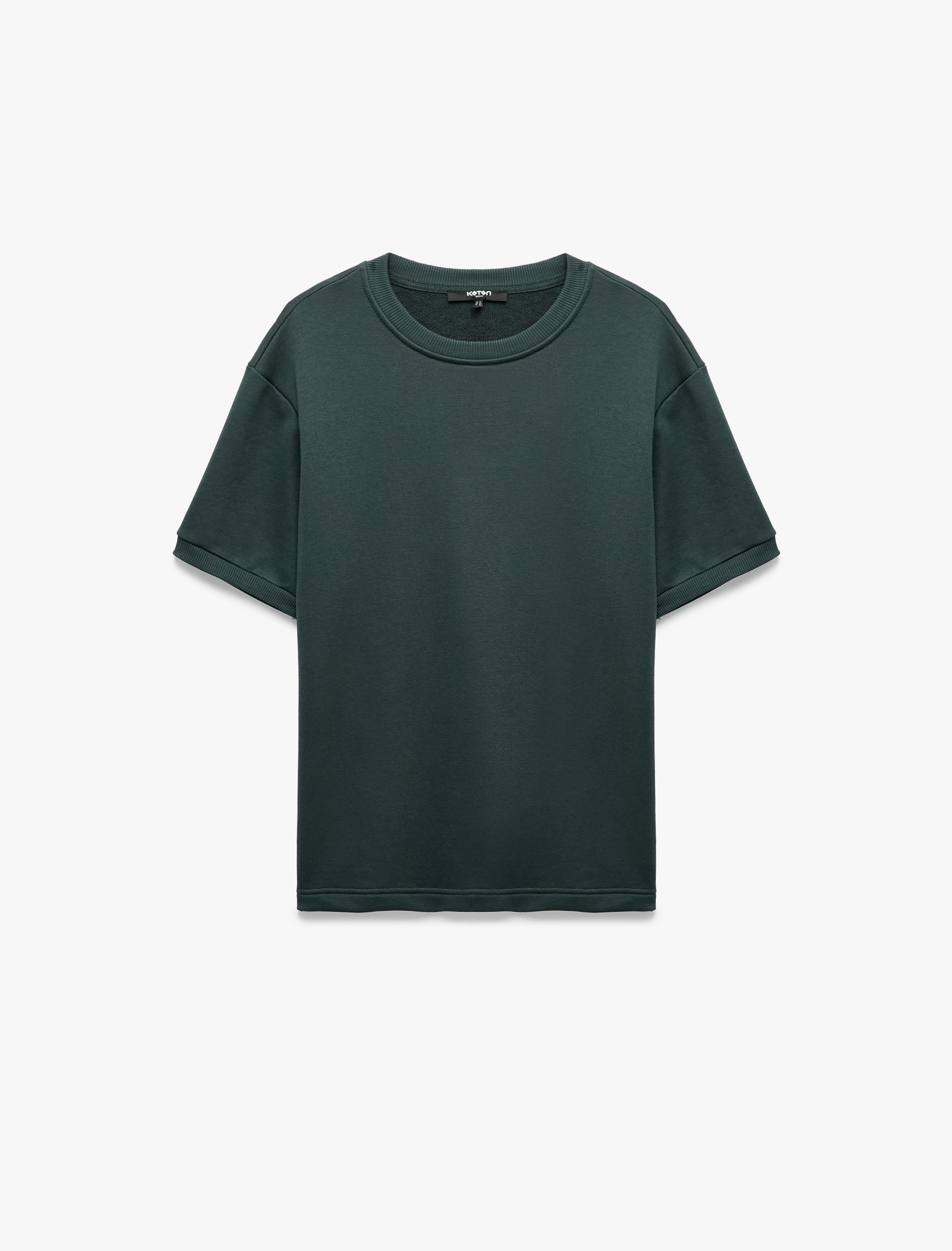   Bisiklet Yaka Kısa Kollu Basic Oversize Tişört
