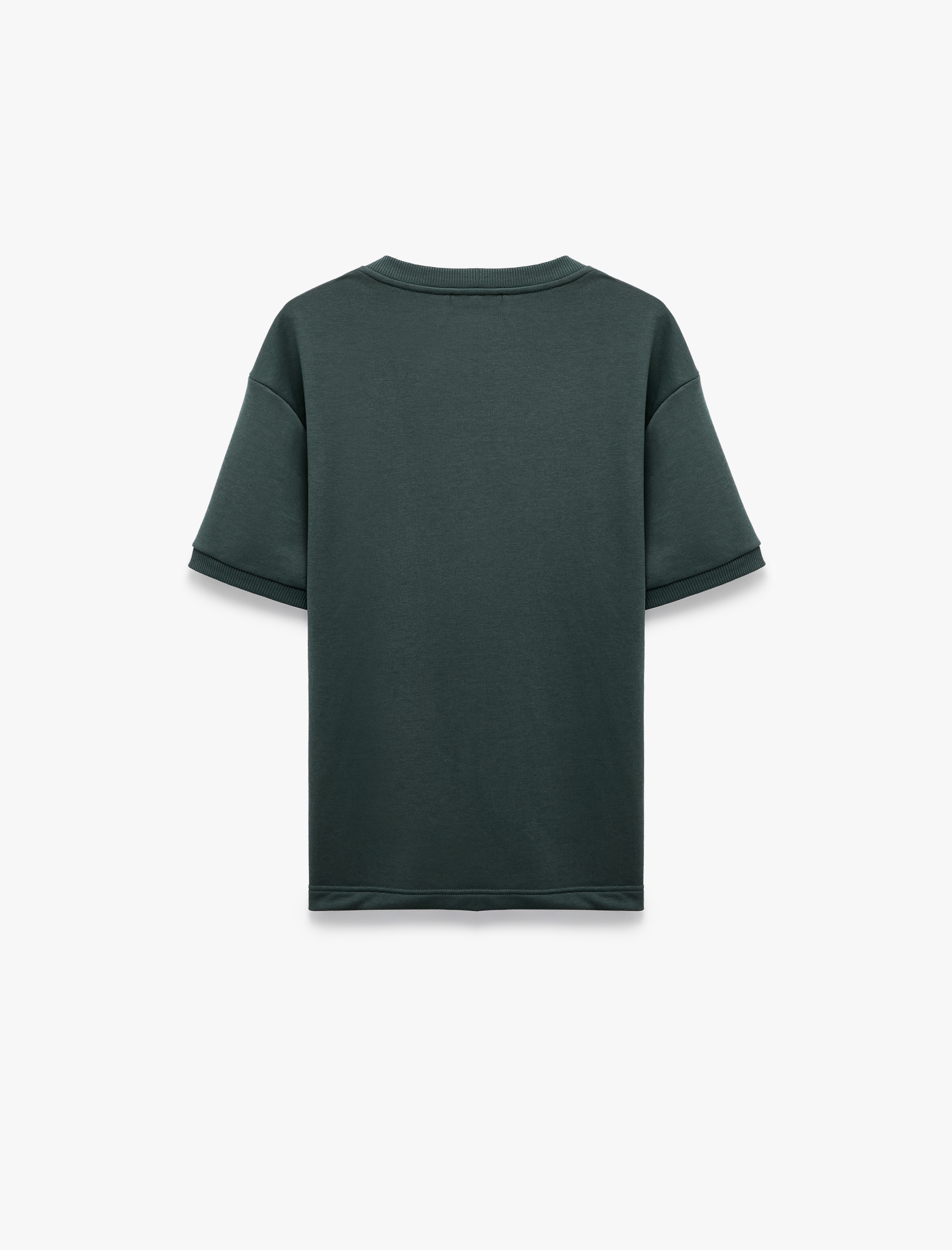   Bisiklet Yaka Kısa Kollu Basic Oversize Tişört