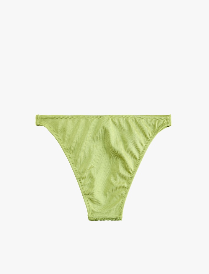  Büzgü Detaylı Brazilian Bikini Altı