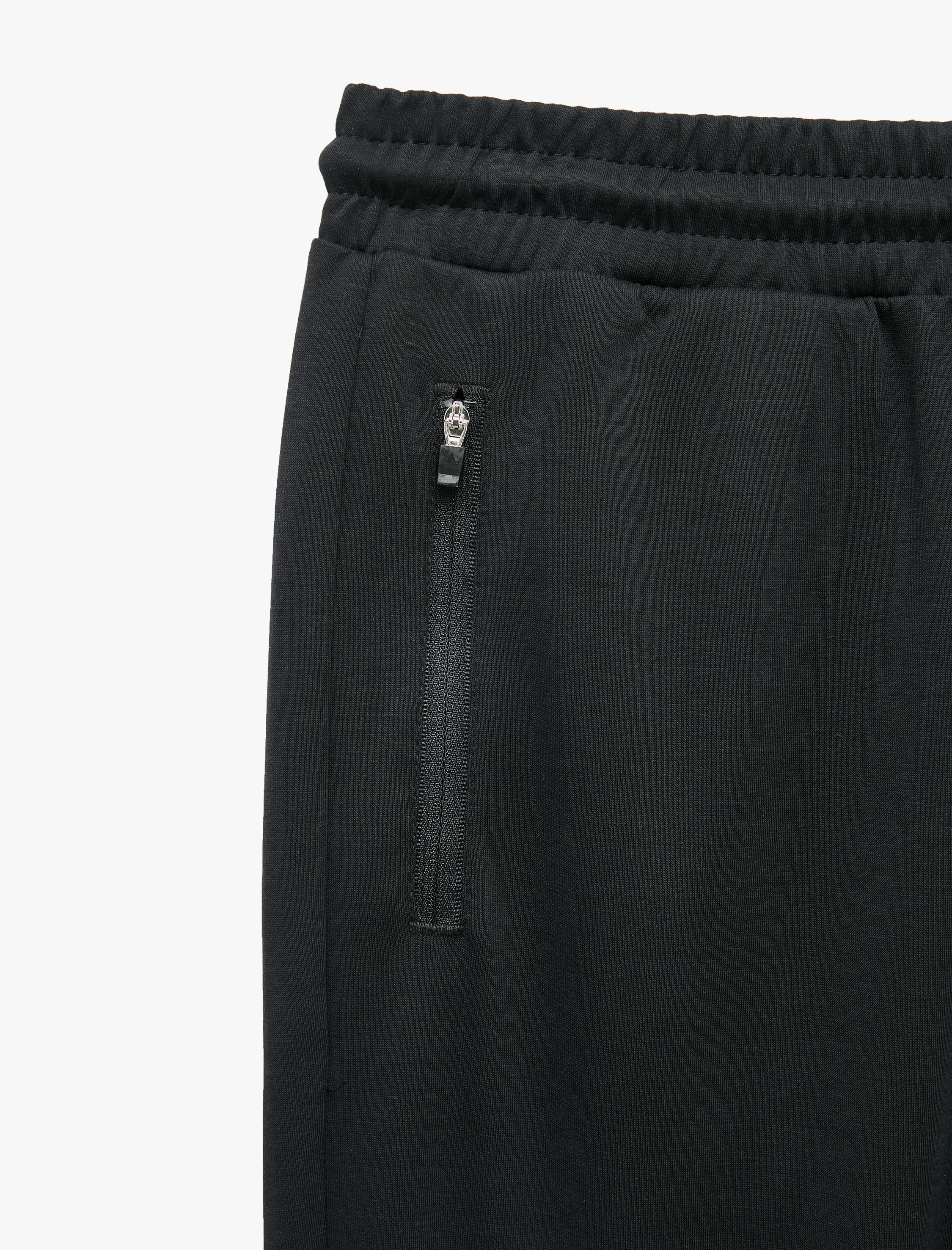   Pamuklu Straight Fit Fermuar Detaylı Cepli Spor Eşofman Altı