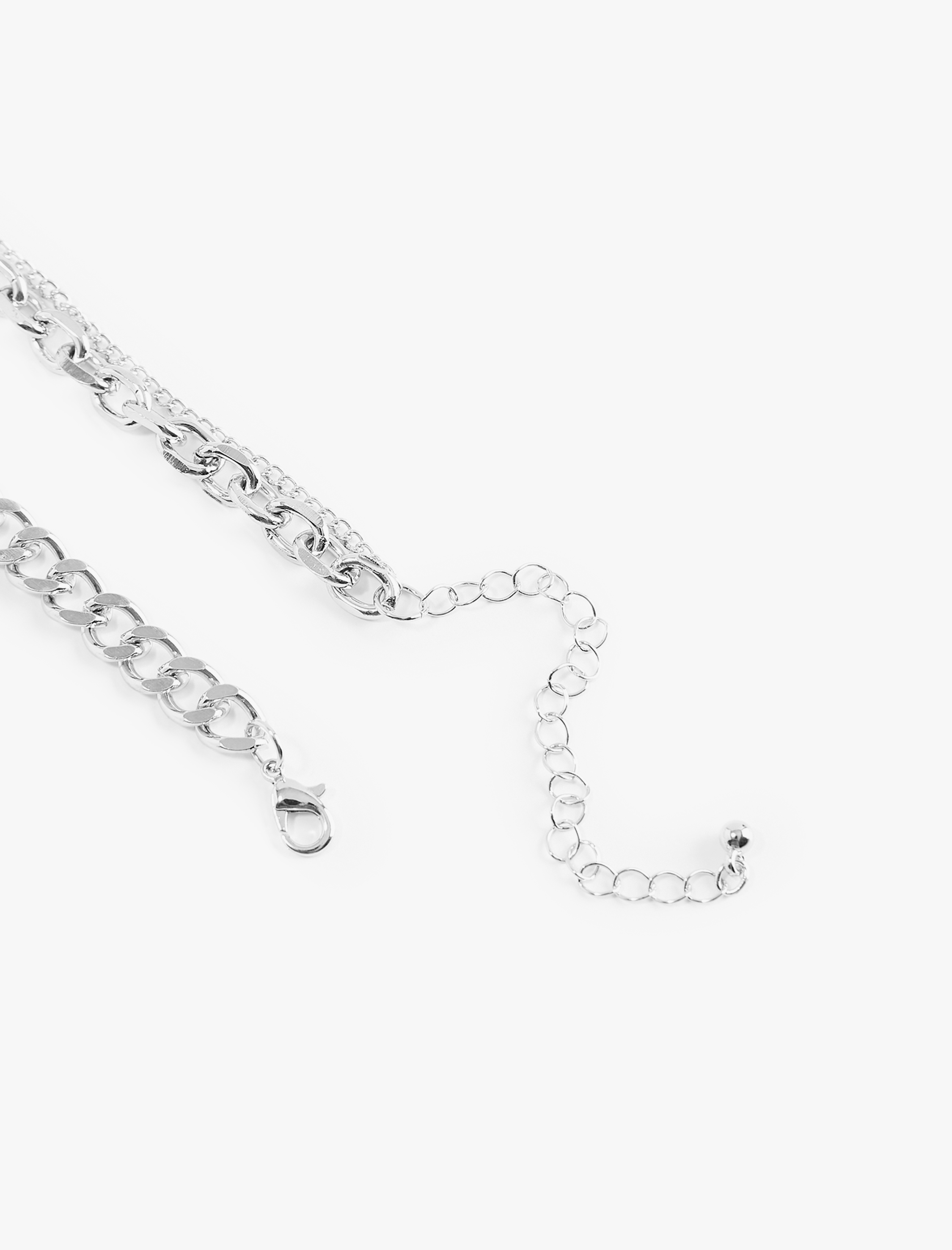  Erkek Charm Detaylı Zincirli Kolye