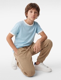 Beli Lastikli Cep Detaylı Basic Jogger Eşofman Altı