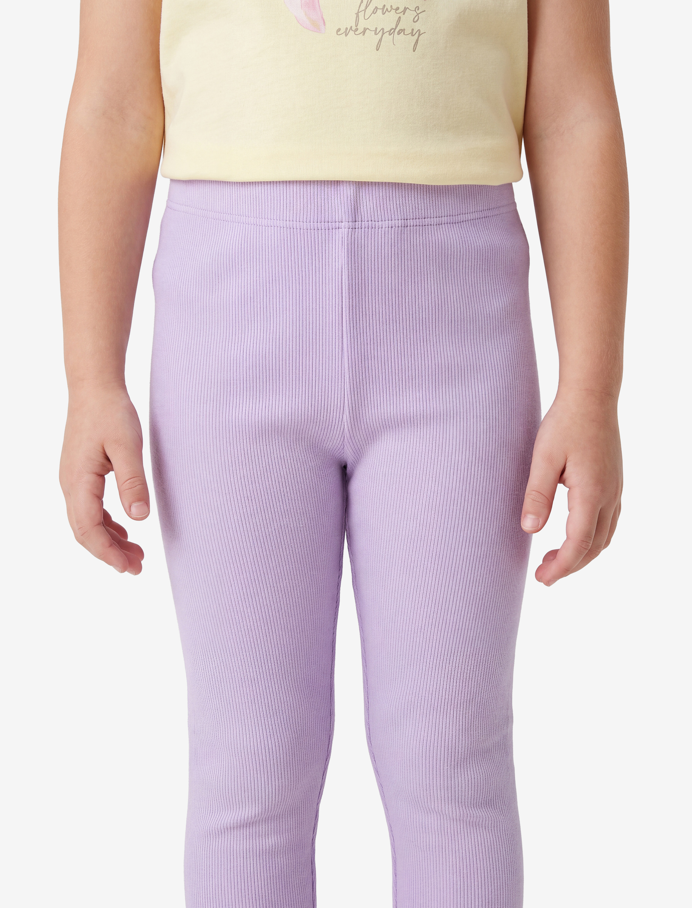  Kız Bebek Beli Lastikli Pamuklu Fitilli Basic Tayt