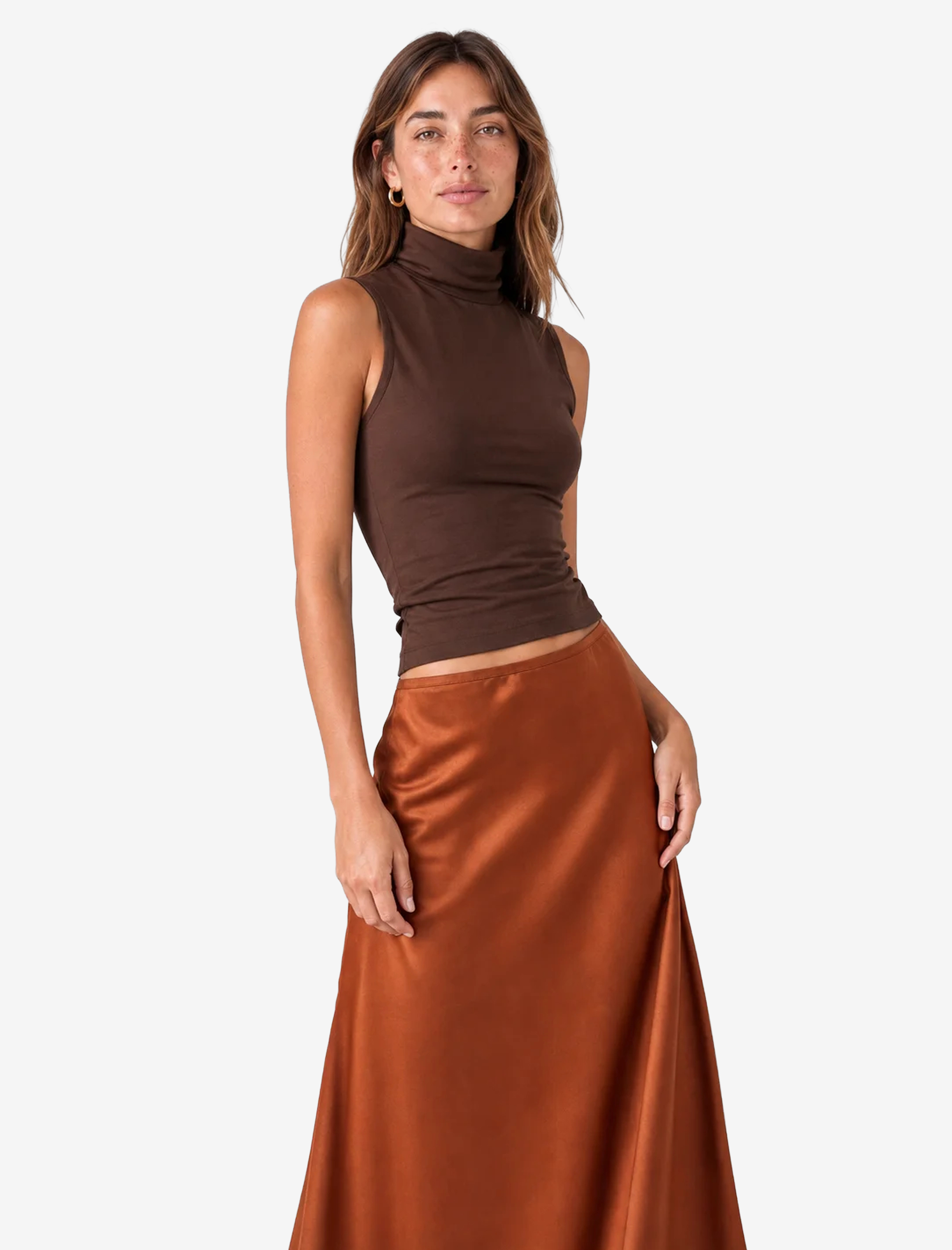   Regular Fit Balık Kesim Midi Etek