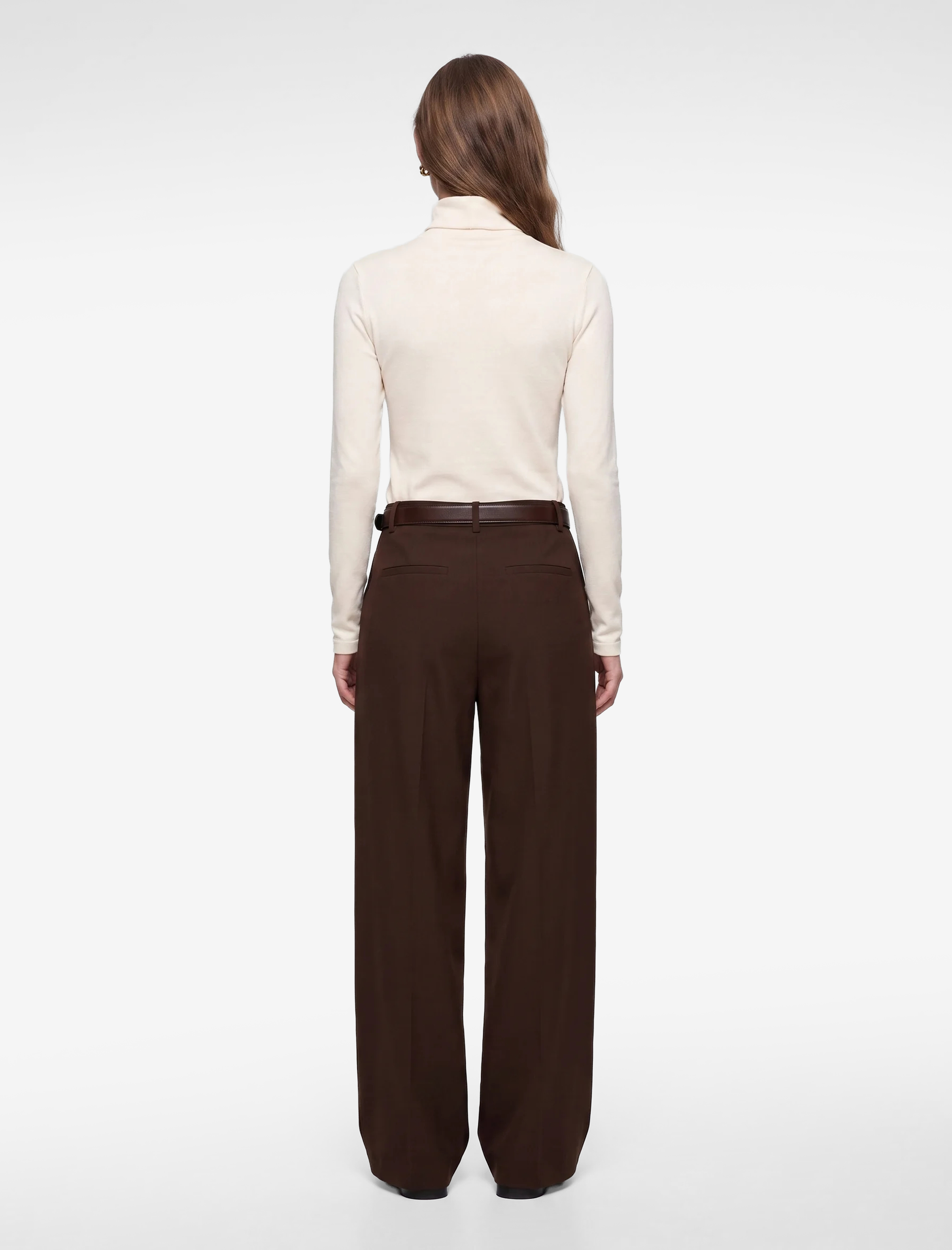   Pamuklu Slim Fit Uzun Kollu Dik Yaka Tişört