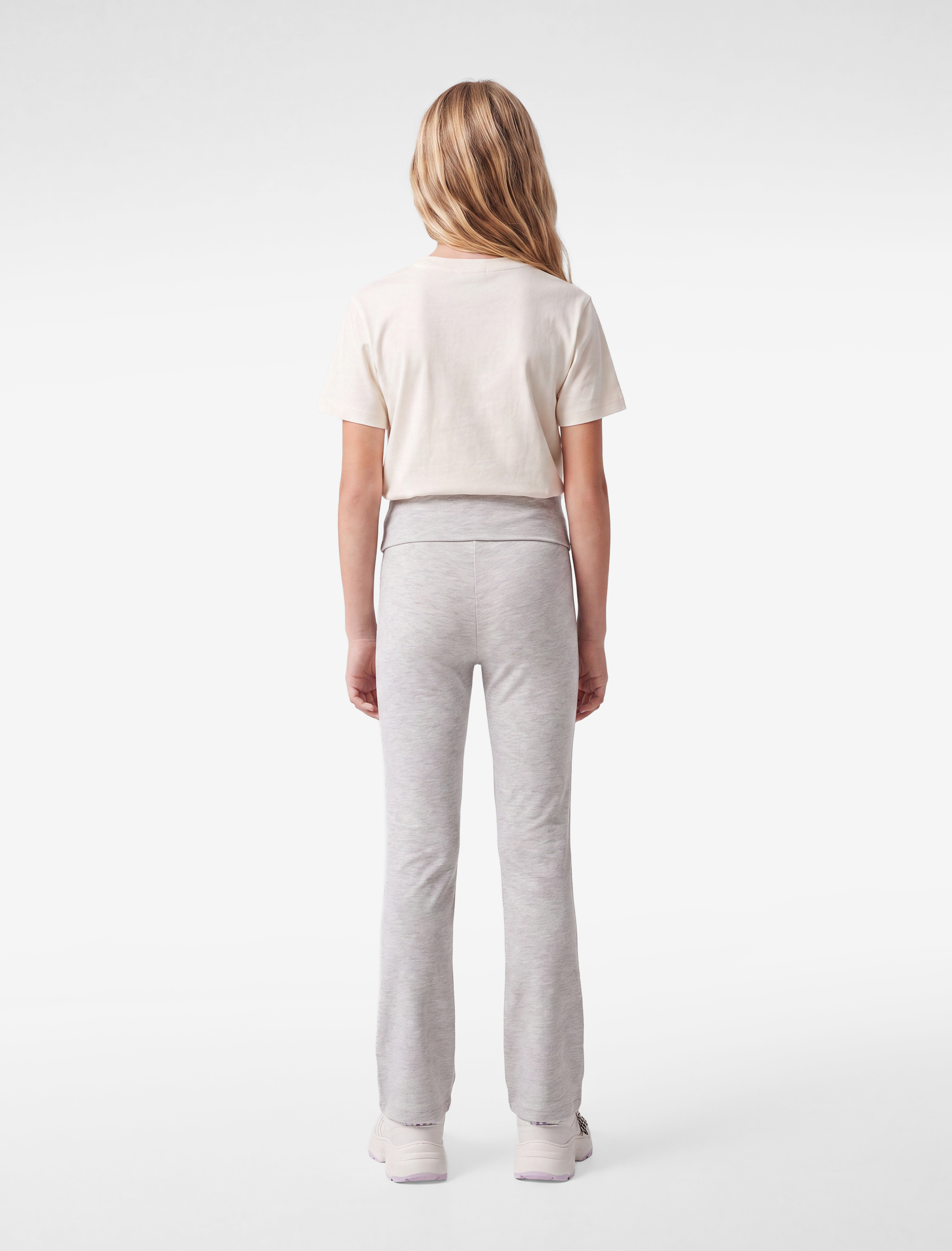  Kız Çocuk Viskon Slim Fit İspanyol Paça Tayt