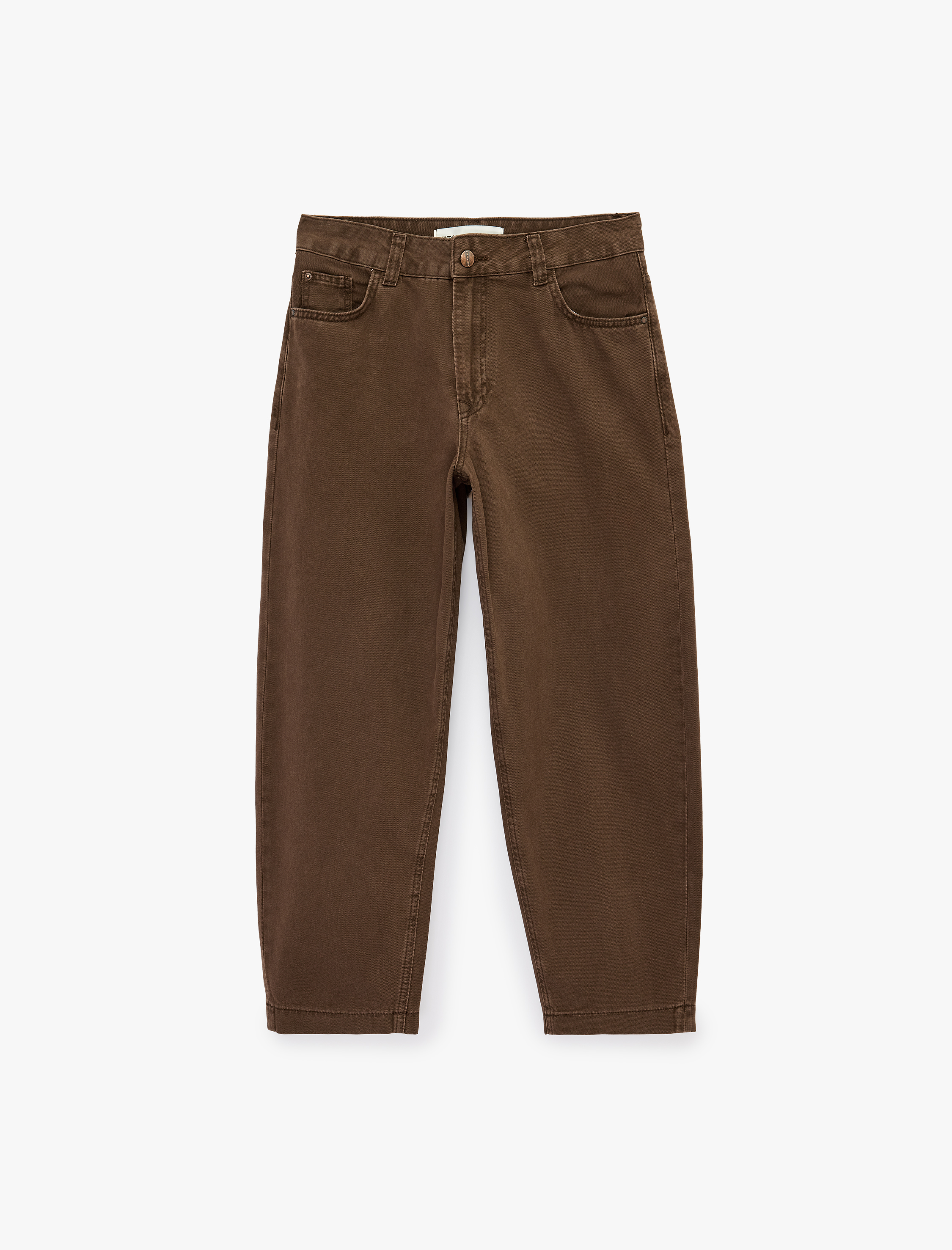   Regular Fit Normal Bel Düz Paça Pamuklu Balon Pantolon - Balloon Jeans