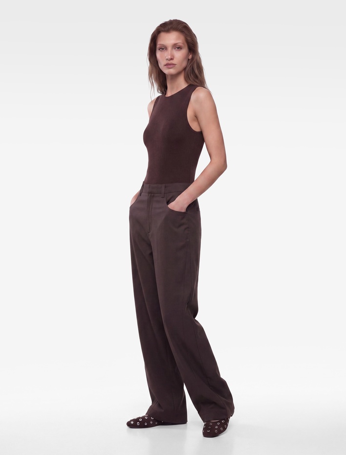  Slim Fit Kolsuz Bisiklet Yaka Bodysuit