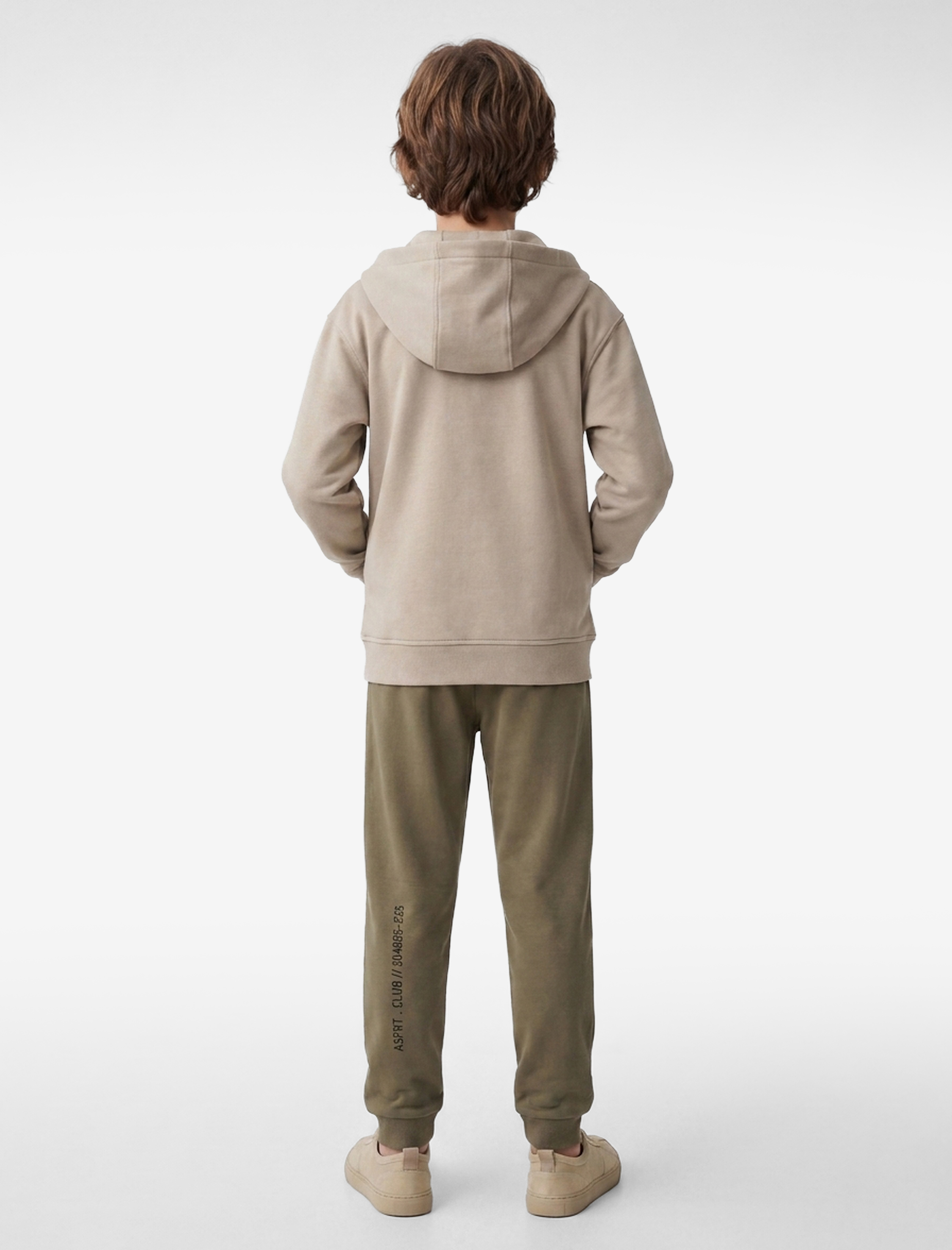  Erkek Çocuk Pamuklu Uzun Kollu Kapşonlu Fermuarlı Sweatshirt
