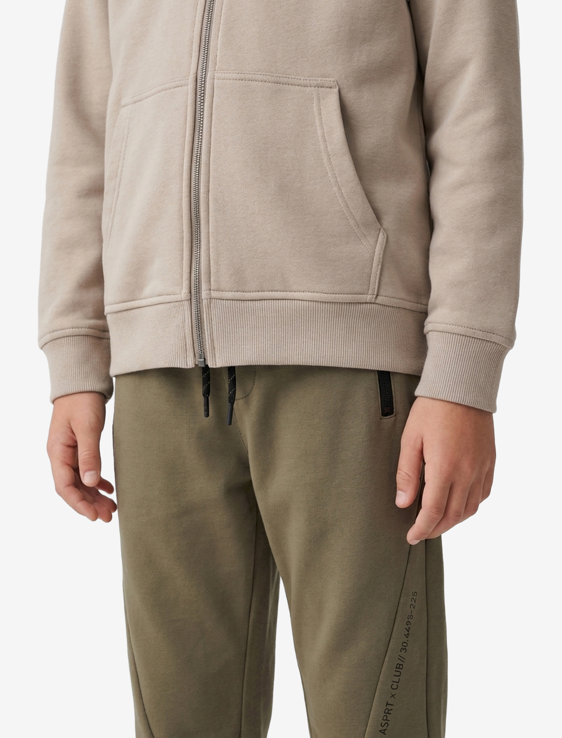  Erkek Çocuk Pamuklu Uzun Kollu Kapşonlu Fermuarlı Sweatshirt