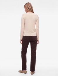 Modal Karışımlı Slim Fit Dik Yaka Uzun Kollu Tişört