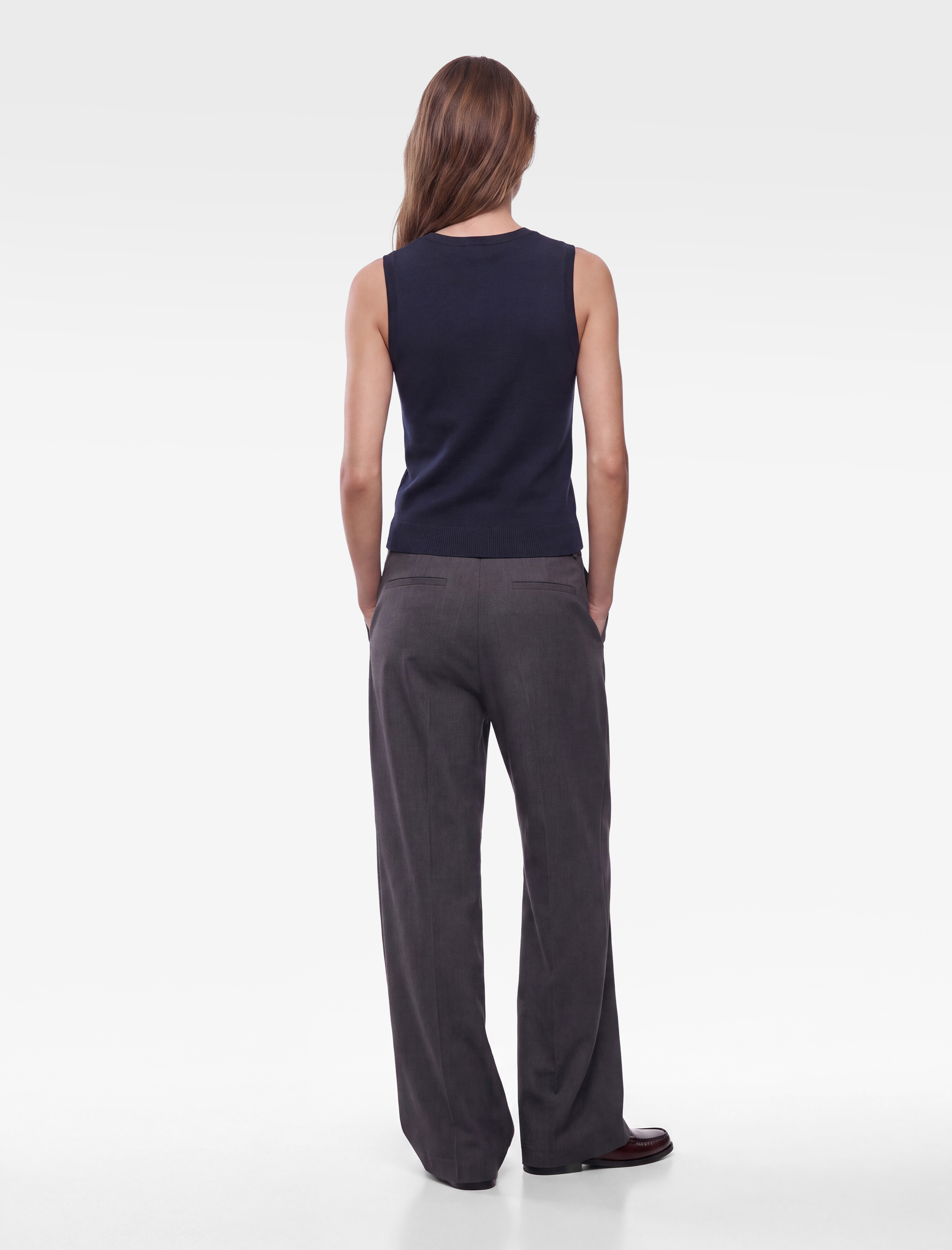   Regular Fit Kolsuz Bisiklet Yaka Triko Bluz
