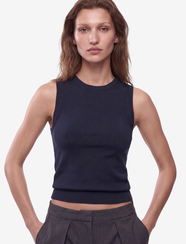  Regular Fit Kolsuz Bisiklet Yaka Triko Bluz