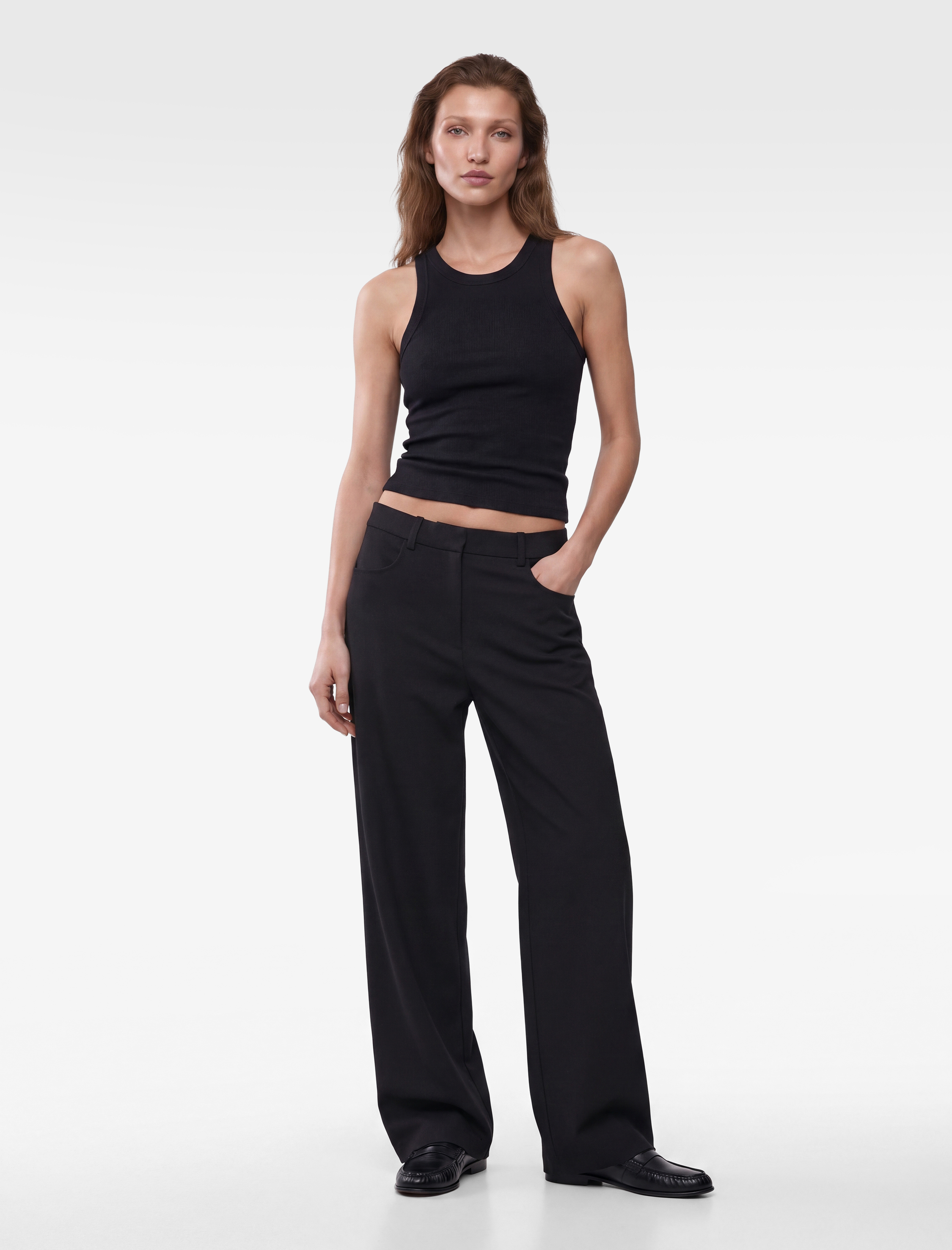   Slim Fit Pamuklu Kolsuz U Yaka Fitilli Atlet