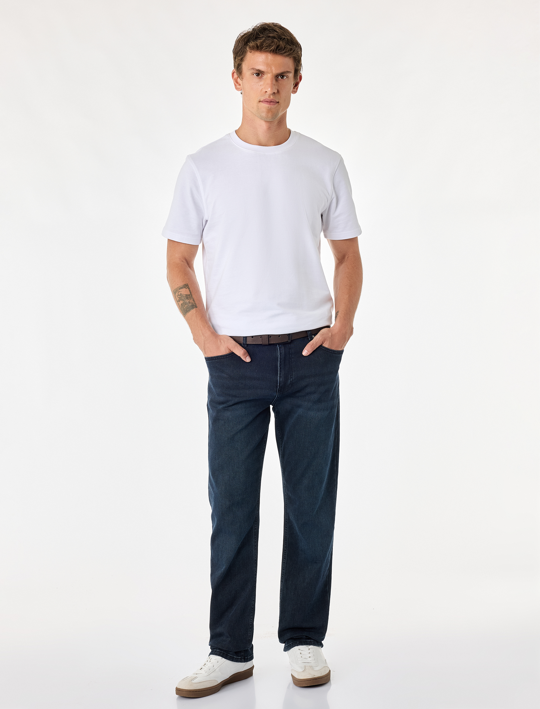   Normal Bel Pamuklu Straight Fit Jean Pantolon - Mark Jean