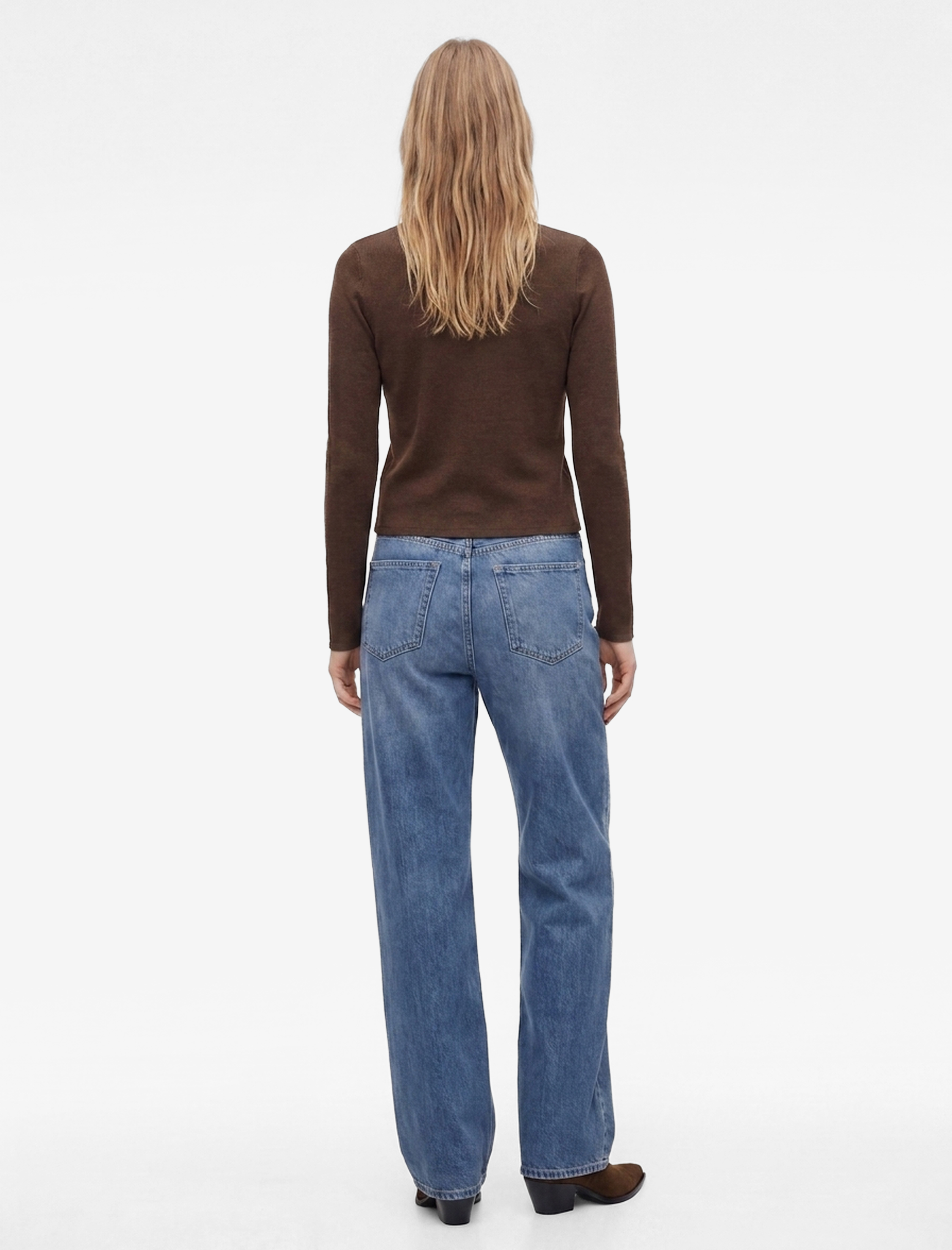   Slim Fit Uzun Kollu Bisiklet Yaka Düğmeli Triko Hırka