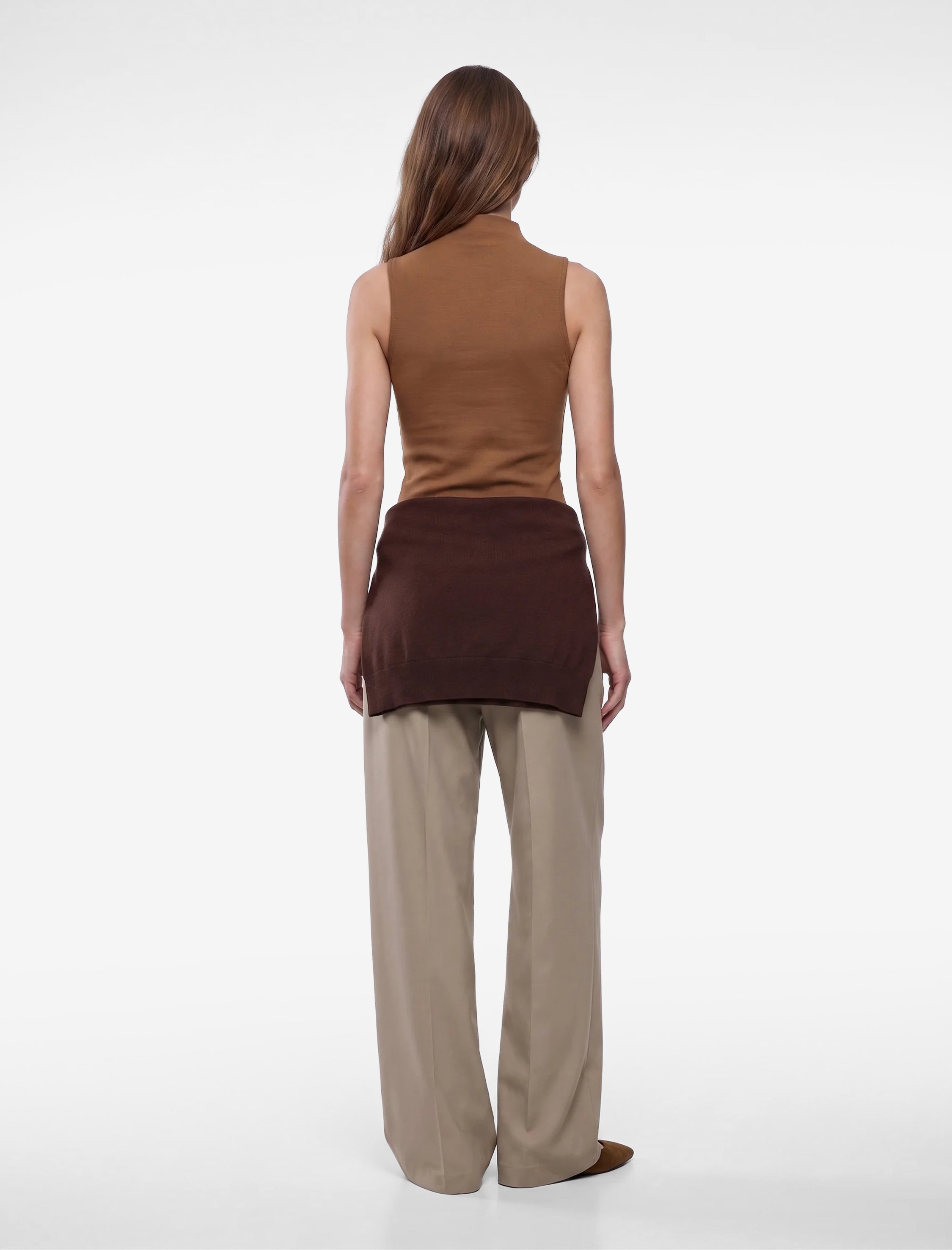   Pamuklu Dik Yaka Slim Fit Kolsuz Body