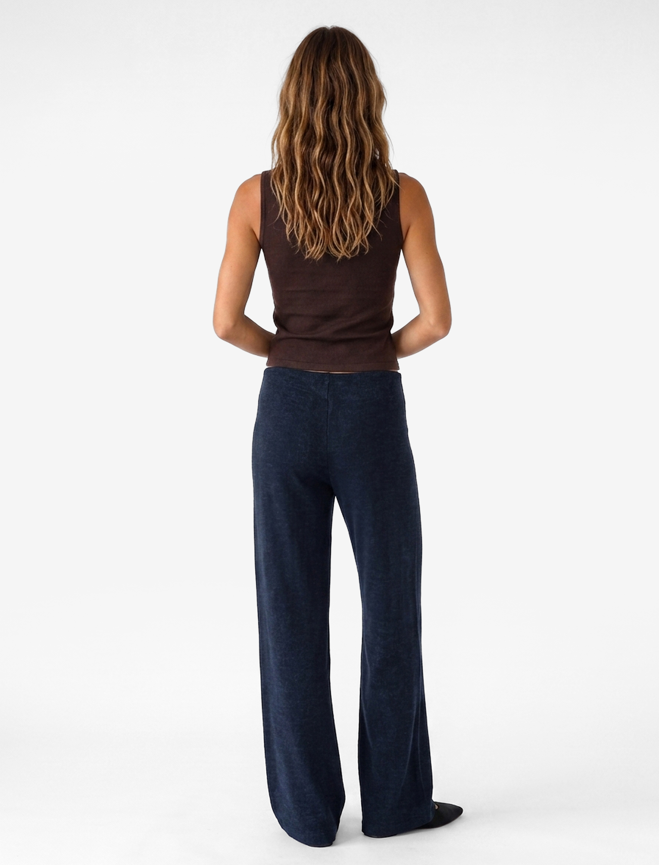   Viskon Karışımlı Straight Fit Pantolon