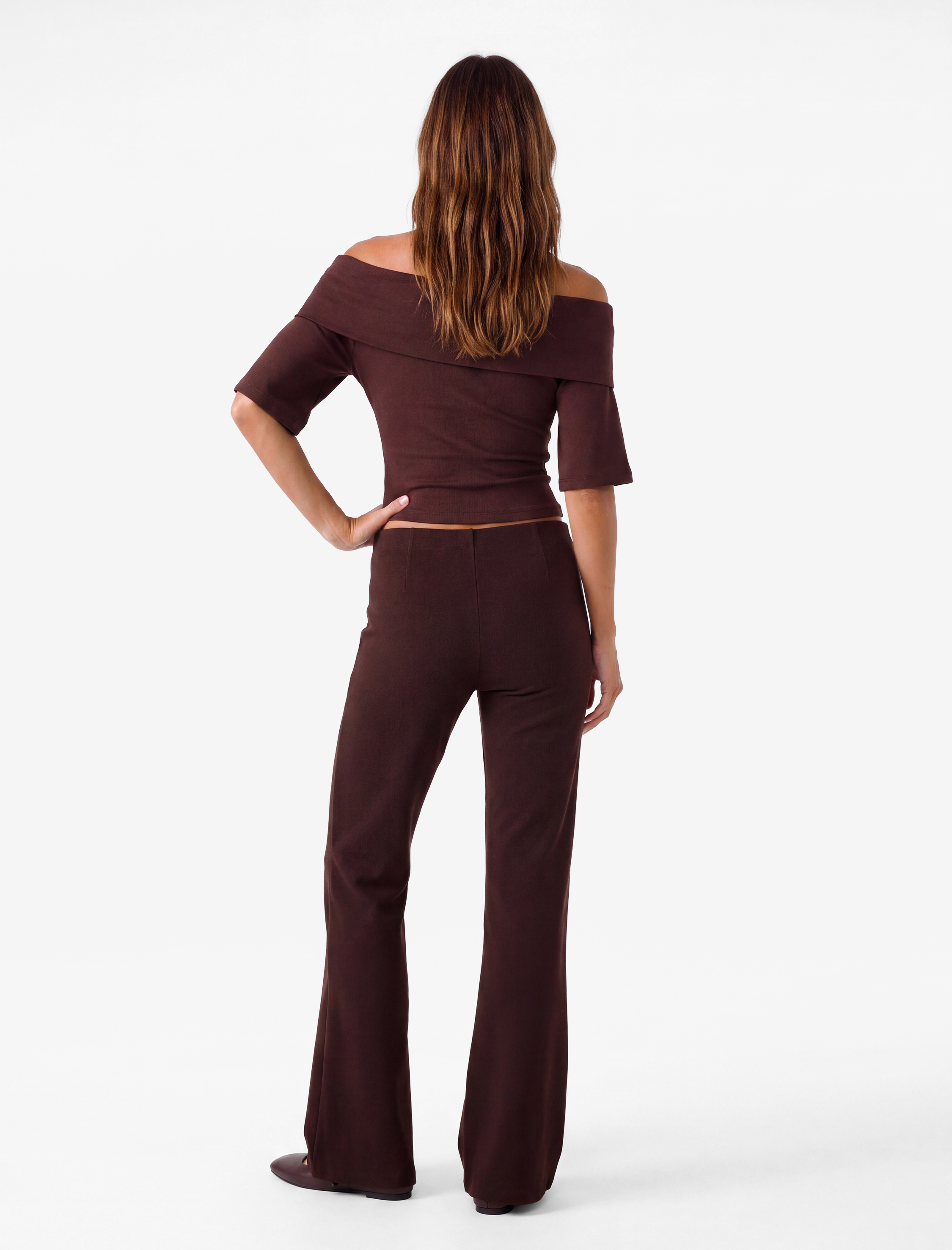   Standart Bel Slim Fit Geniş İspanyol Paça Pantolon