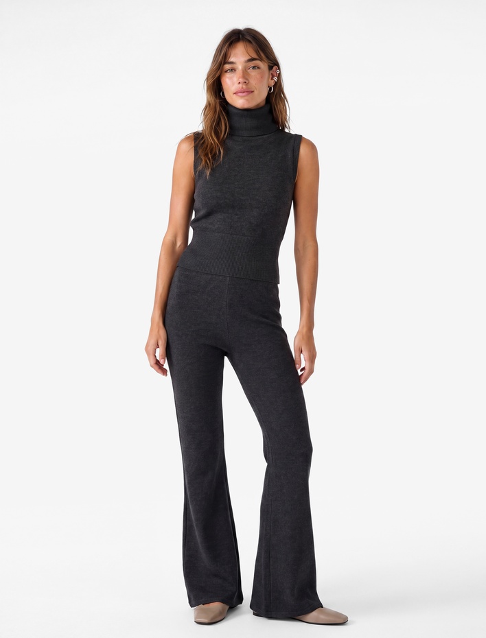  Standart Bel Slim Fit Geniş İspanyol Paça Pantolon
