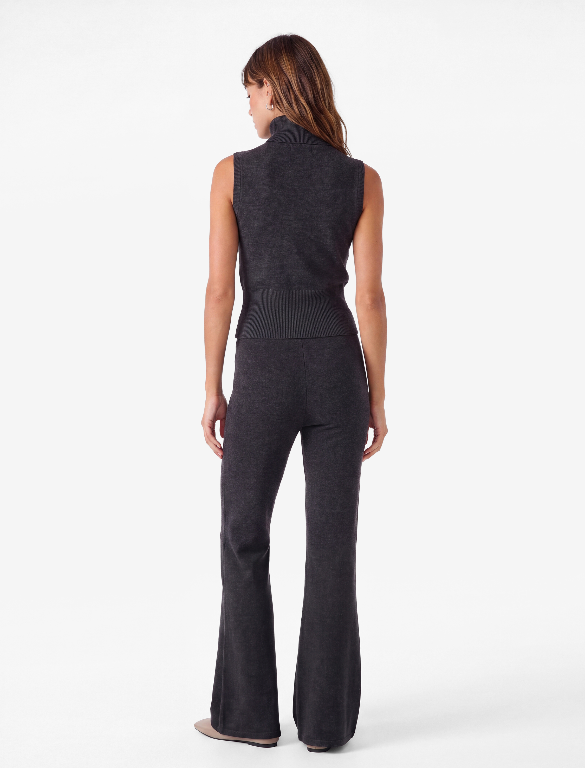   Standart Bel Slim Fit Geniş İspanyol Paça Pantolon
