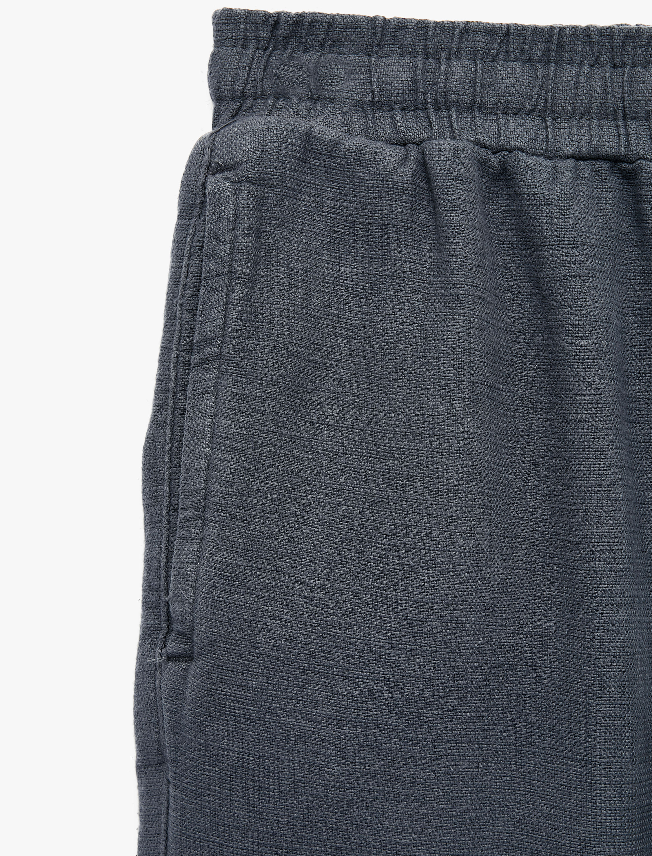   Pamuklu Cep Detaylı Beli Bağcıklı Pantolon